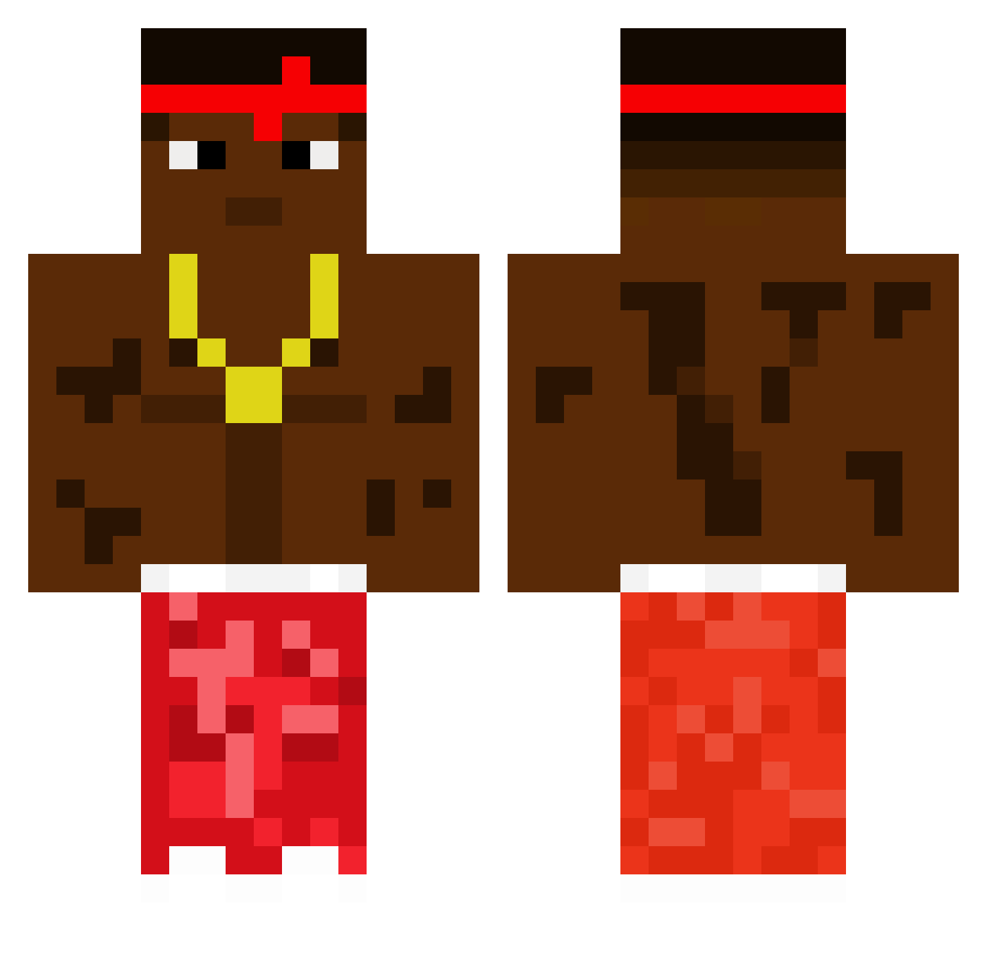 _ChaChifChanone_ Minecraft skin, front and back view