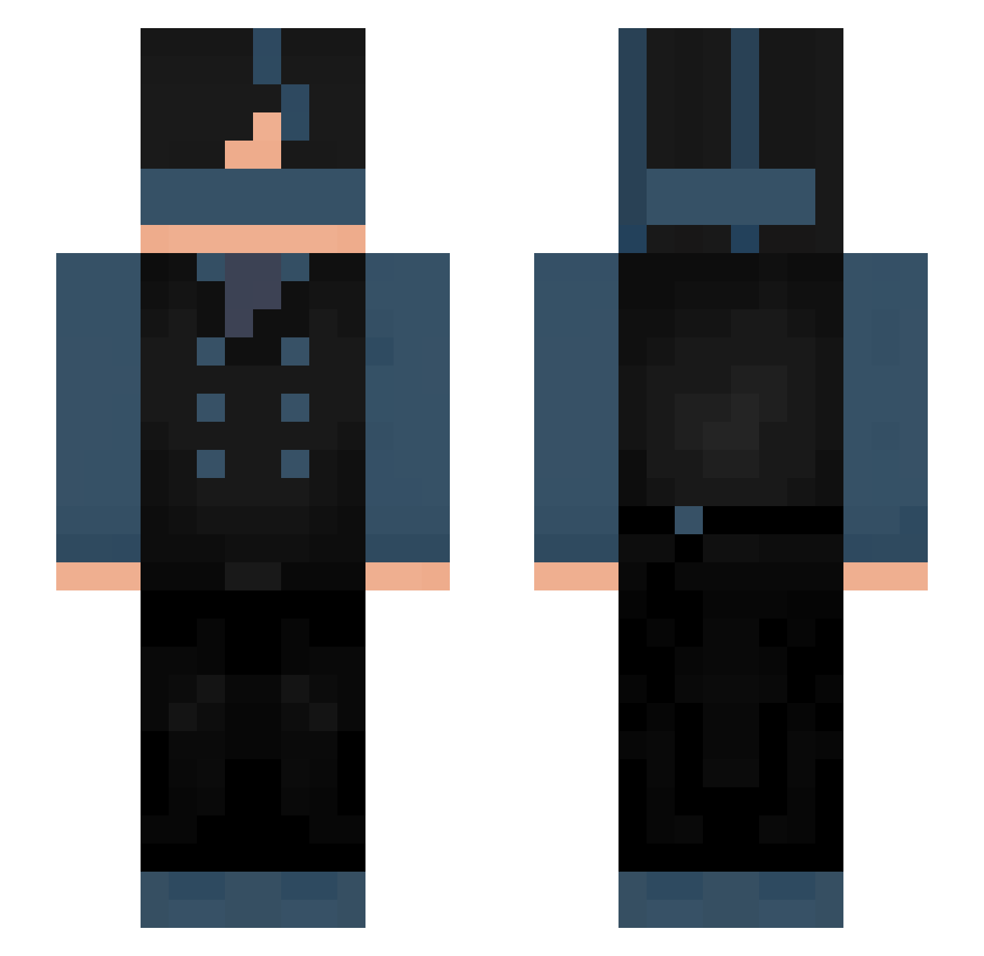ScottishRP Minecraft skin, front and back view