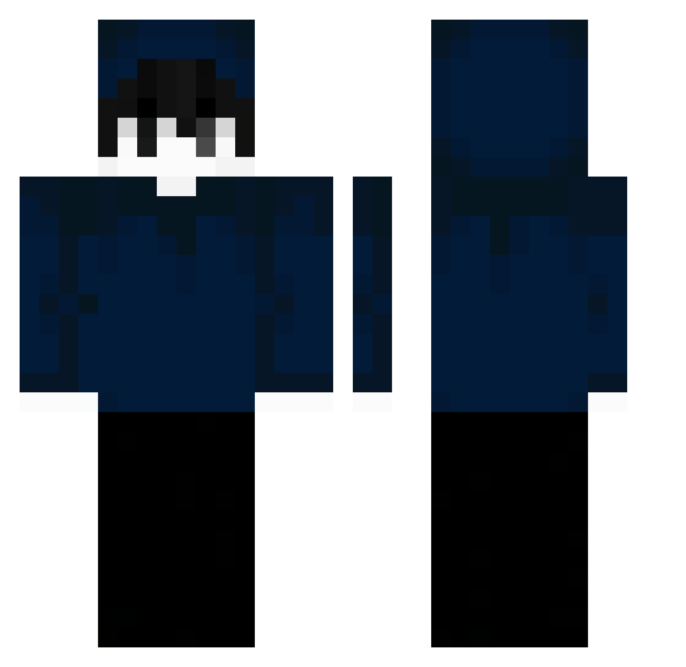 reaffection Minecraft skin, front and back view