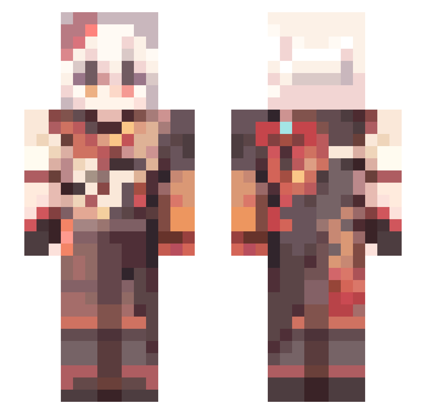 Ariks_ Minecraft skin, front and back view