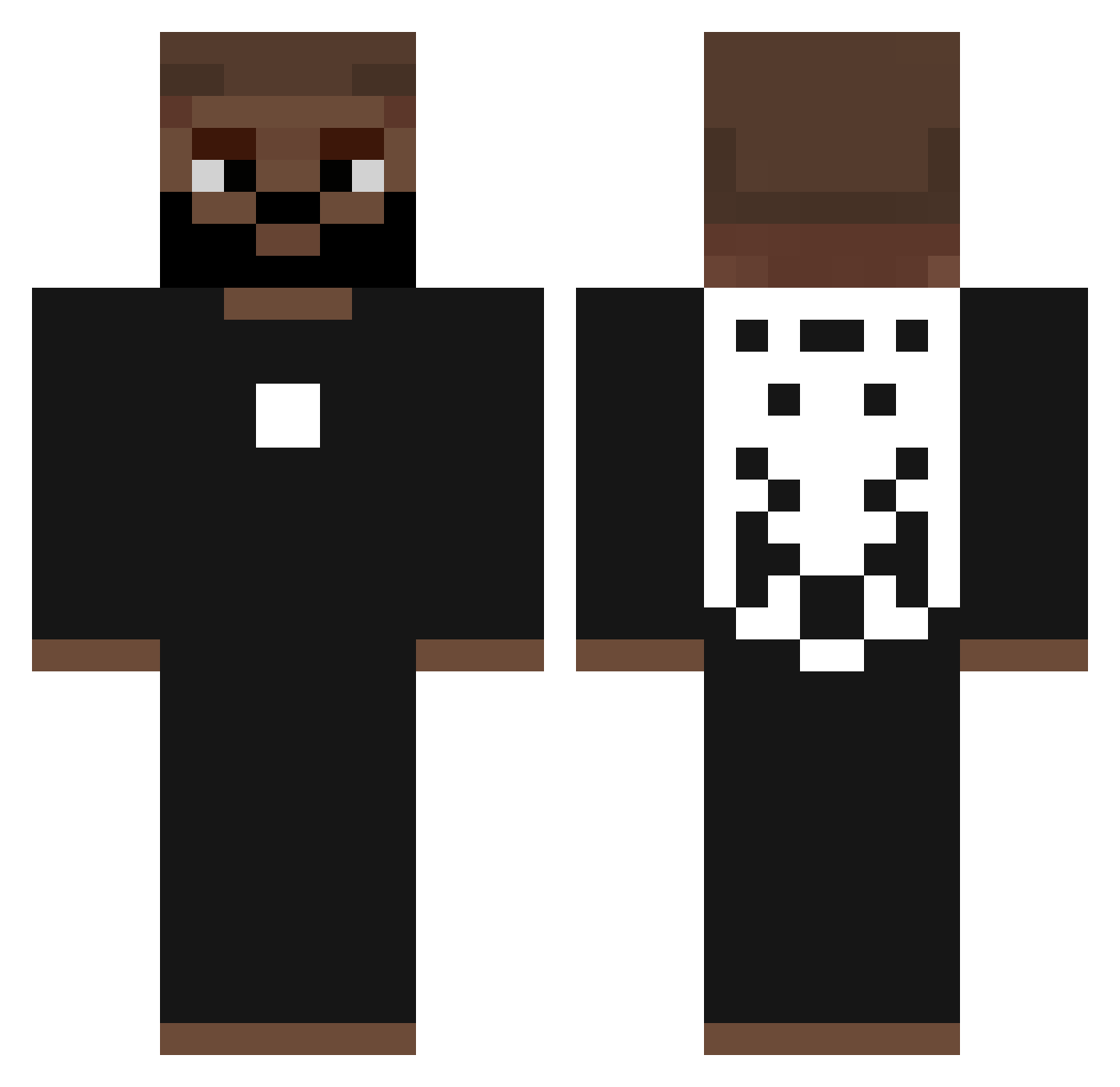 Matrzak__ Minecraft skin, front and back view