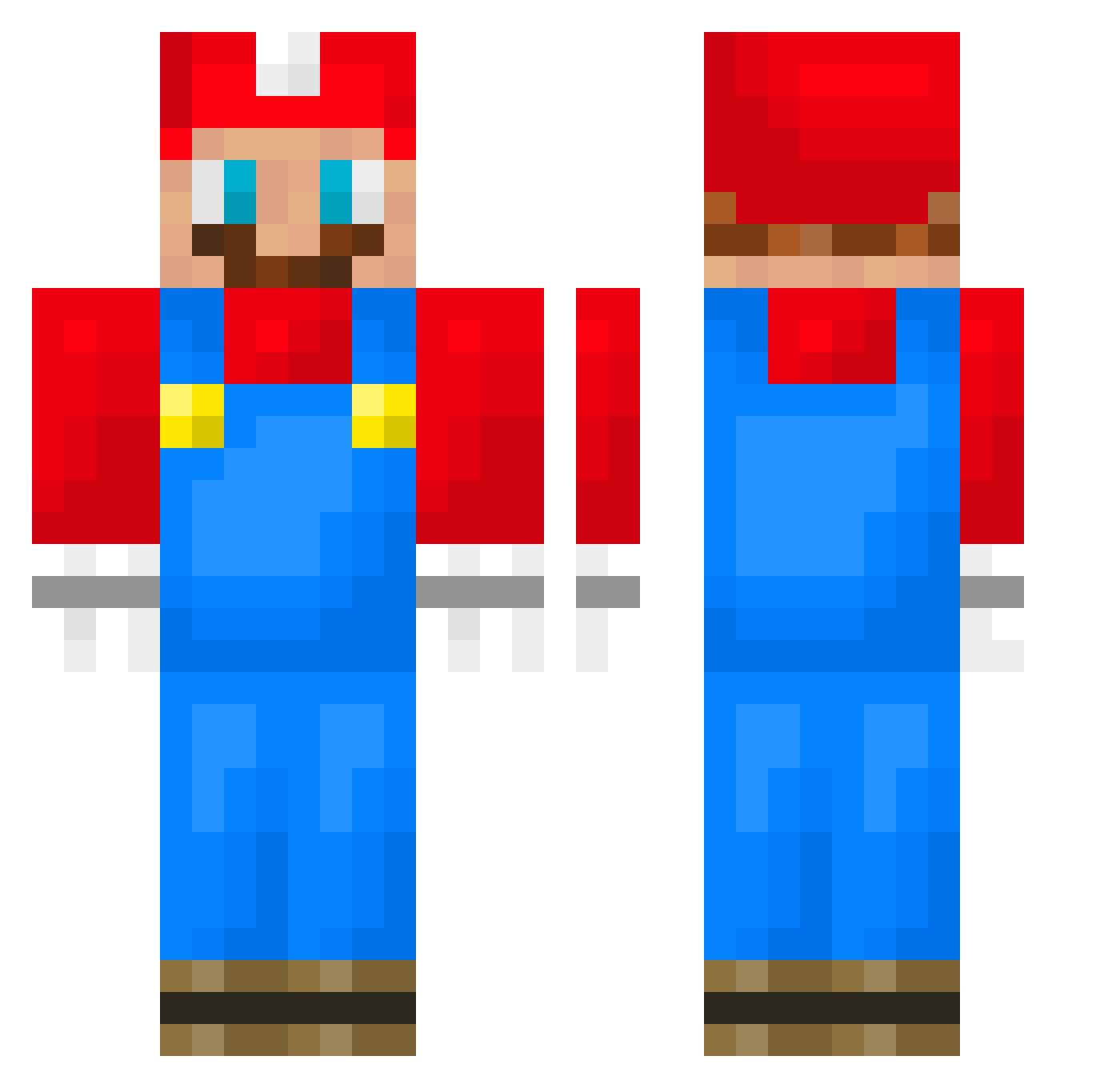 Tee_N_T Minecraft skin, front and back view