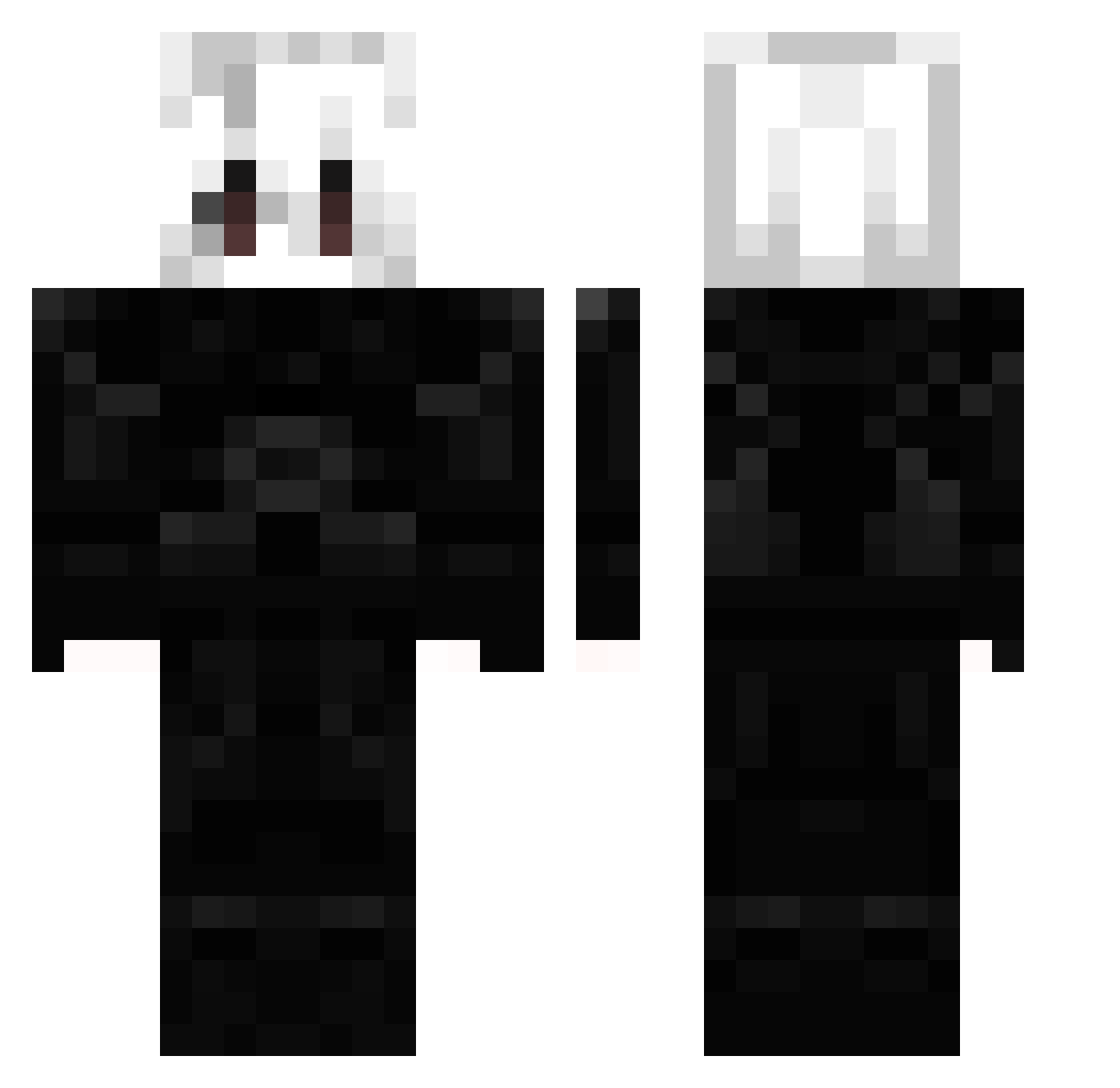 QiuShui__ Minecraft skin, front and back view