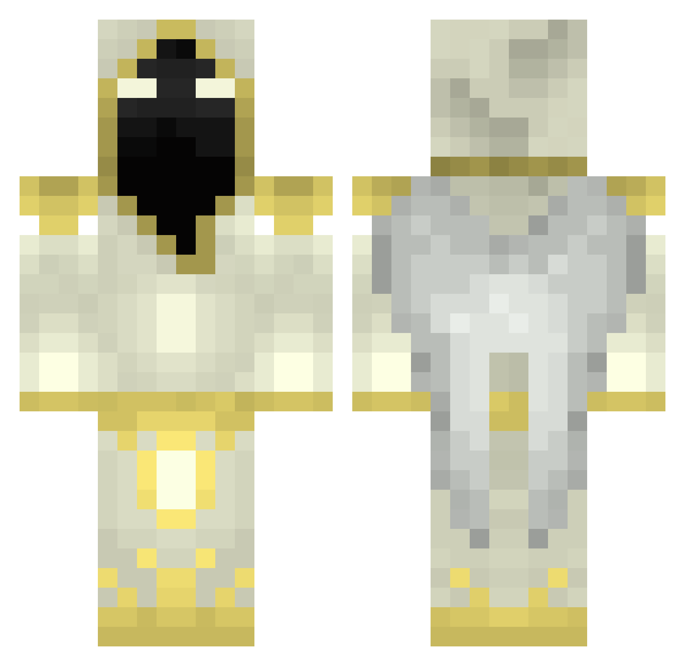 skibidimanREAL Minecraft skin, front and back view