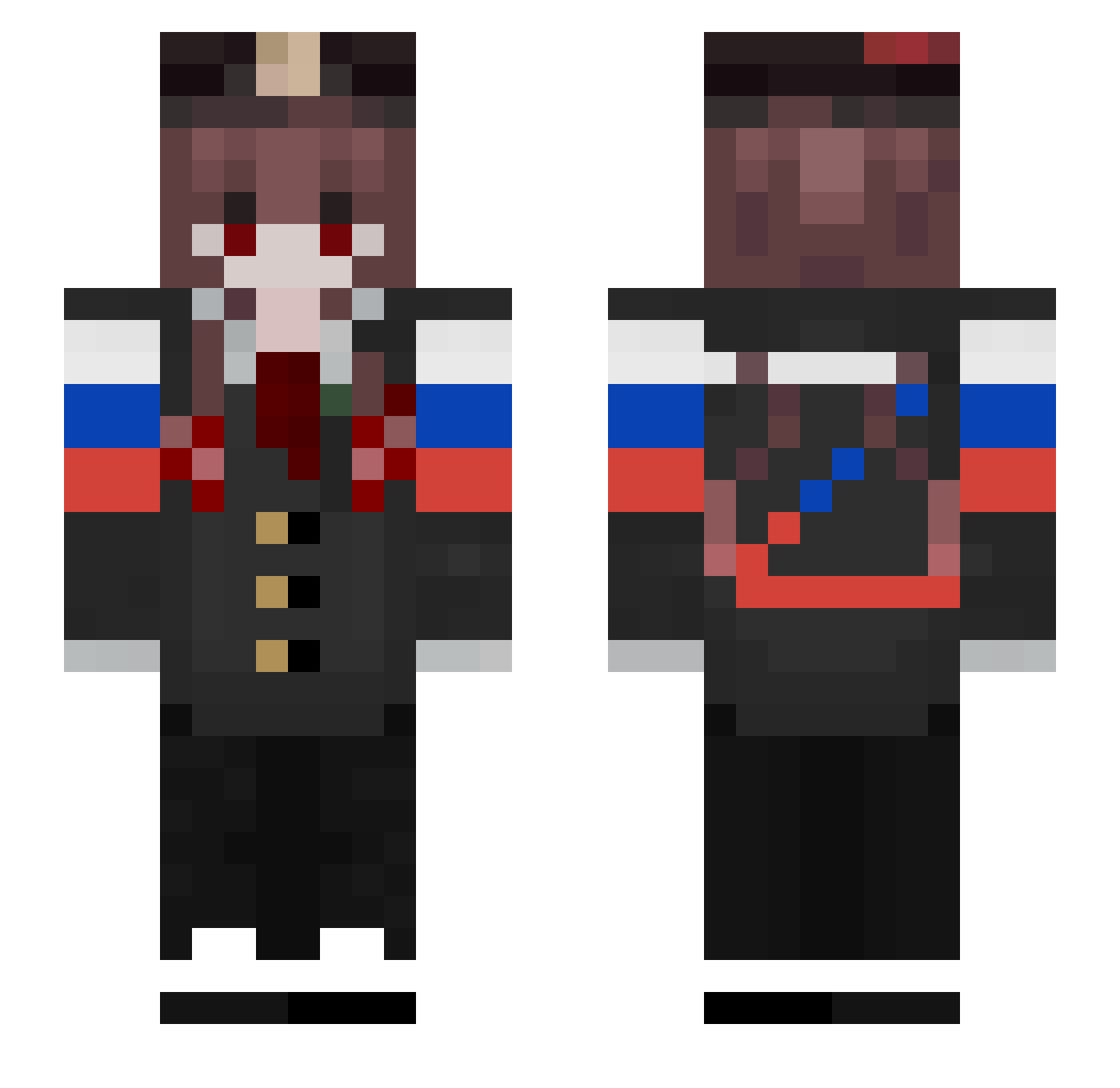 joserotamundos Minecraft skin, front and back view
