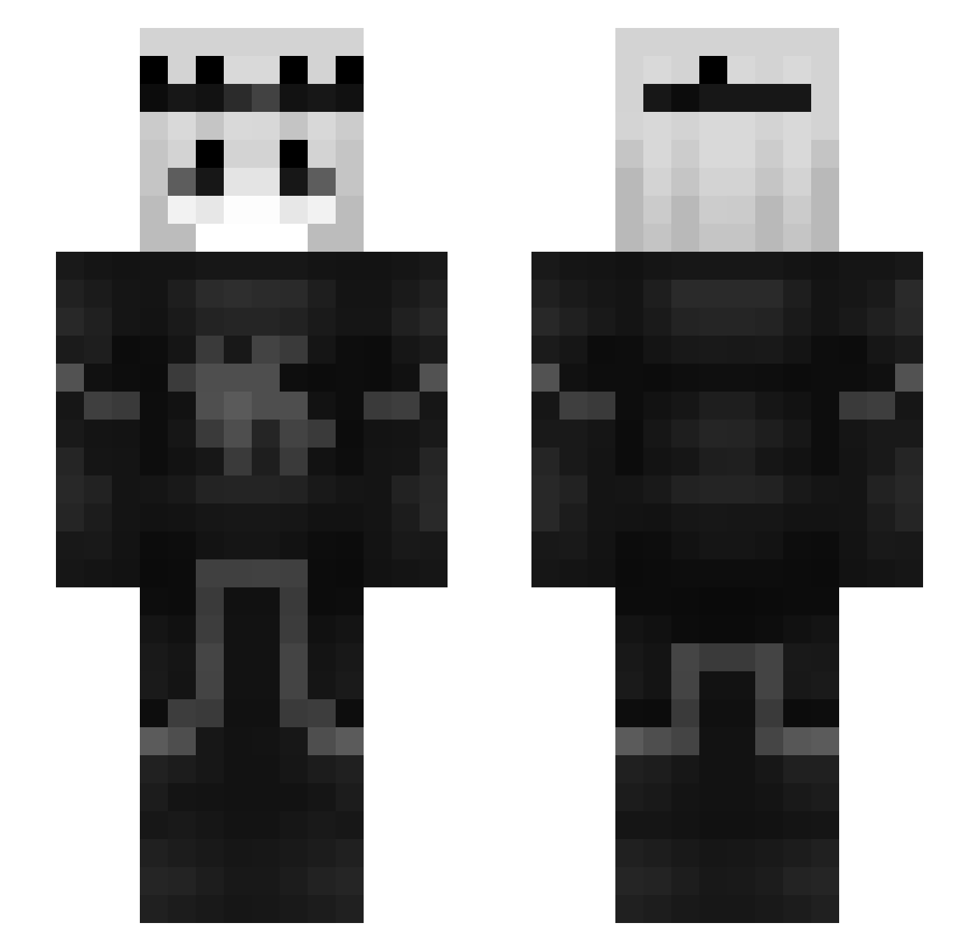 kinsleysMAN Minecraft skin, front and back view