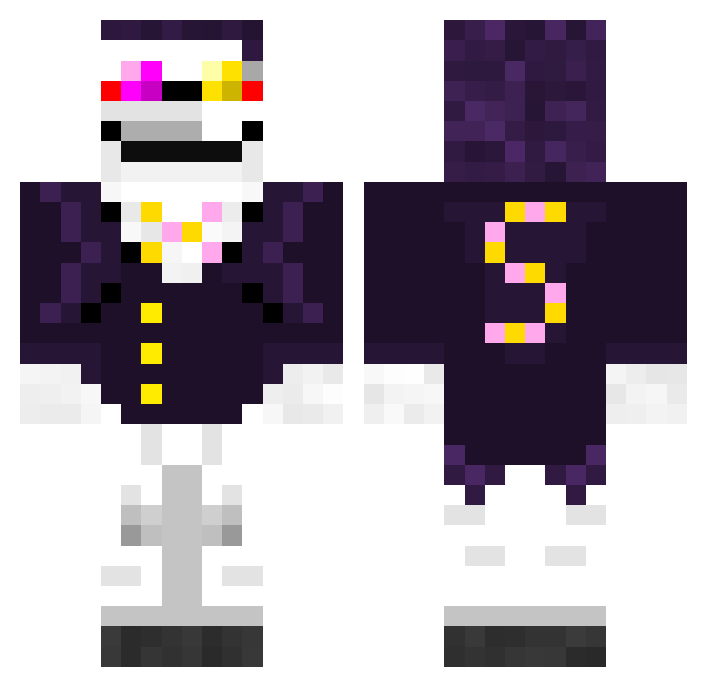 MAESTROSCIMMIA73 Minecraft skin, front and back view