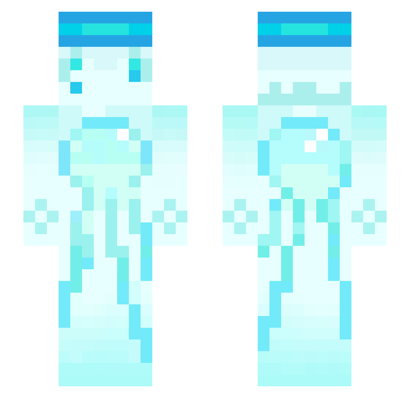 Sequoia_W Minecraft skin, front and back view