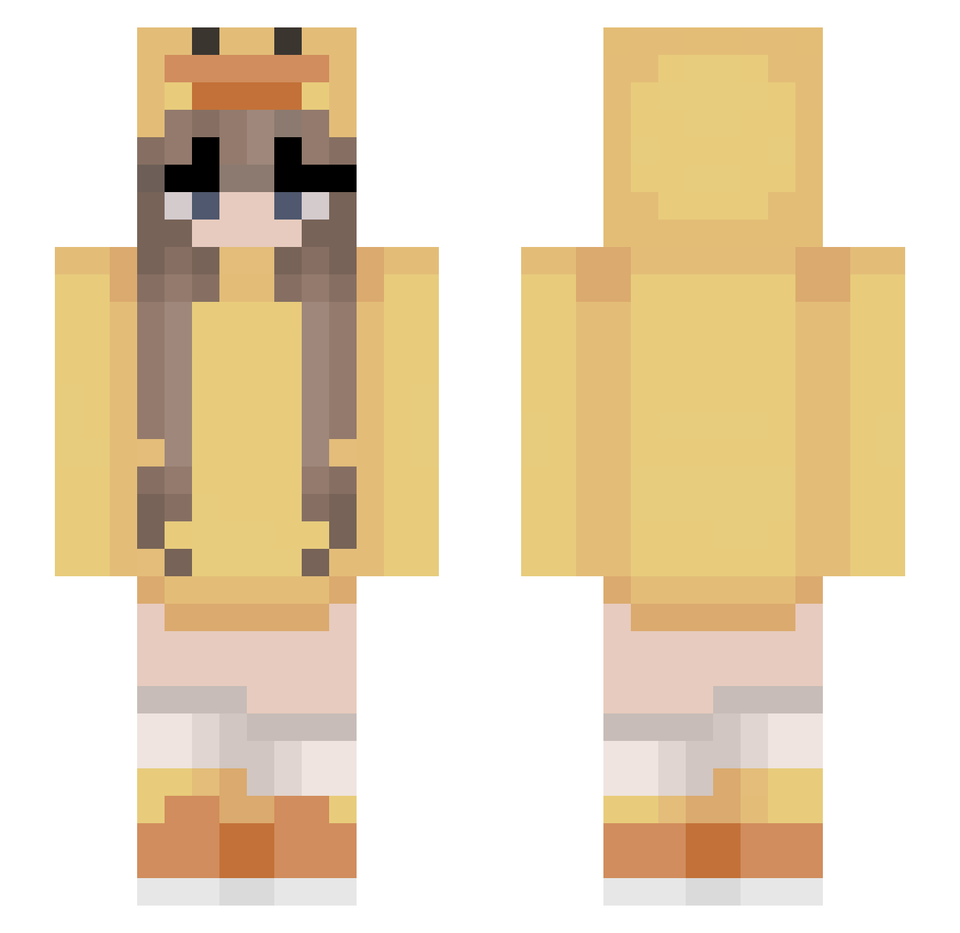 salami_fiend Minecraft skin, front and back view