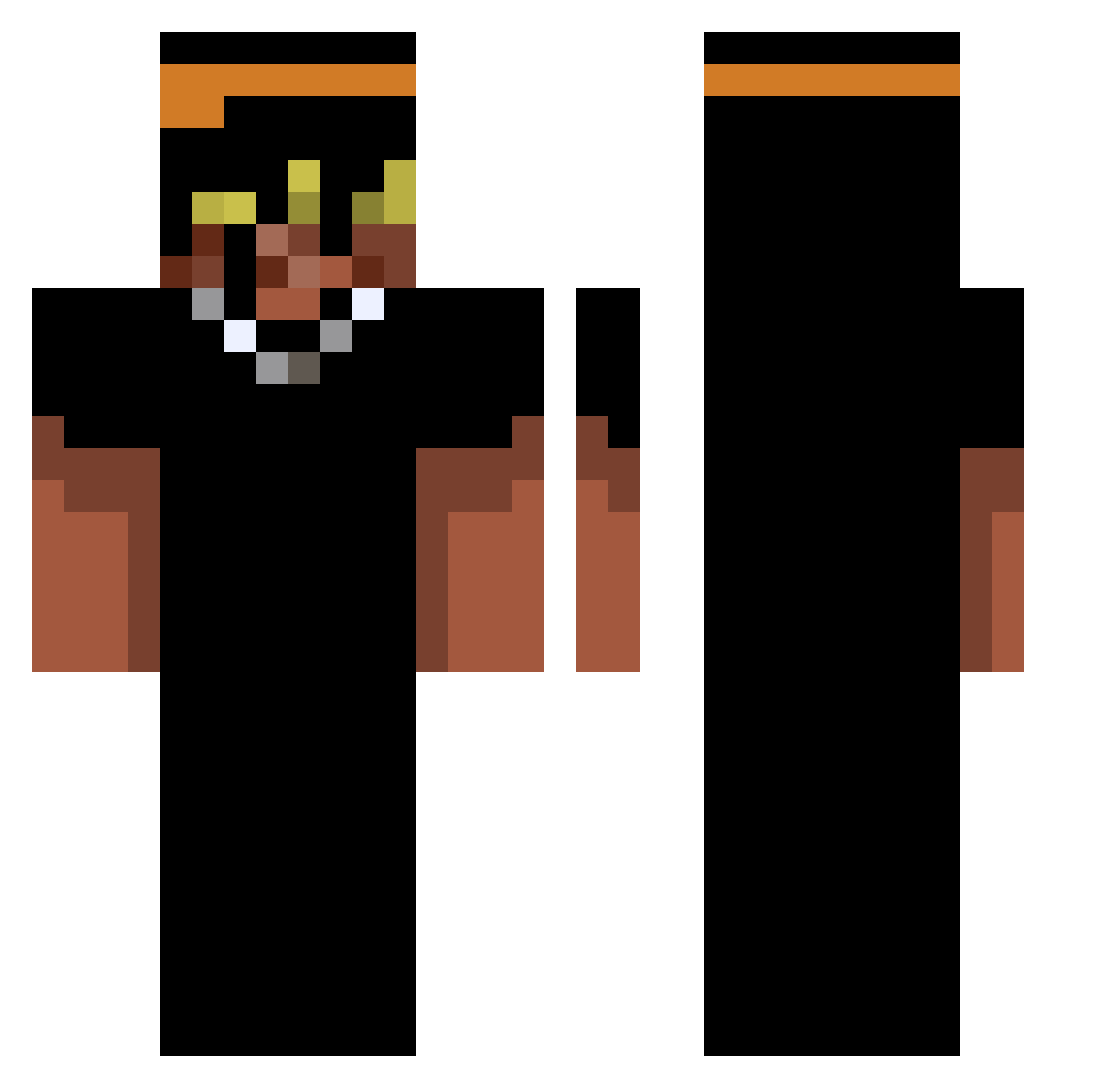 v_RVDY_v Minecraft skin, front and back view