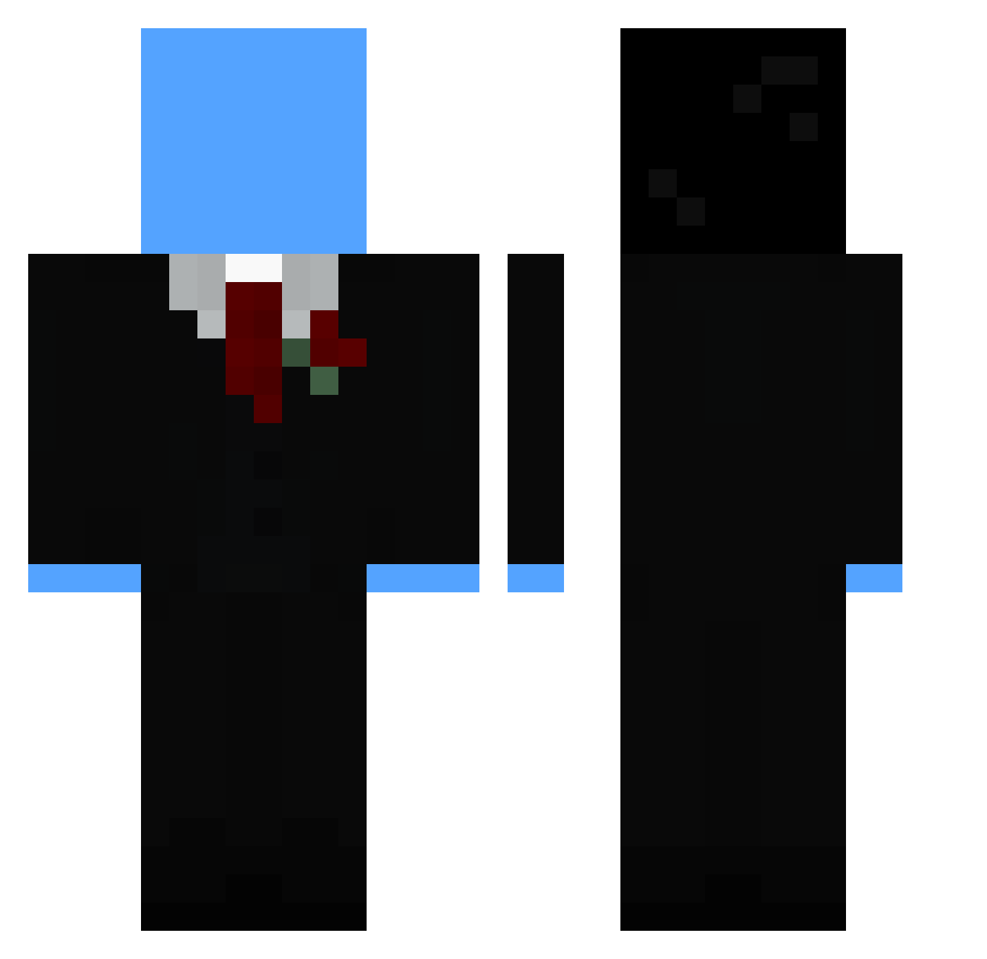 idro_J Minecraft skin, front and back view