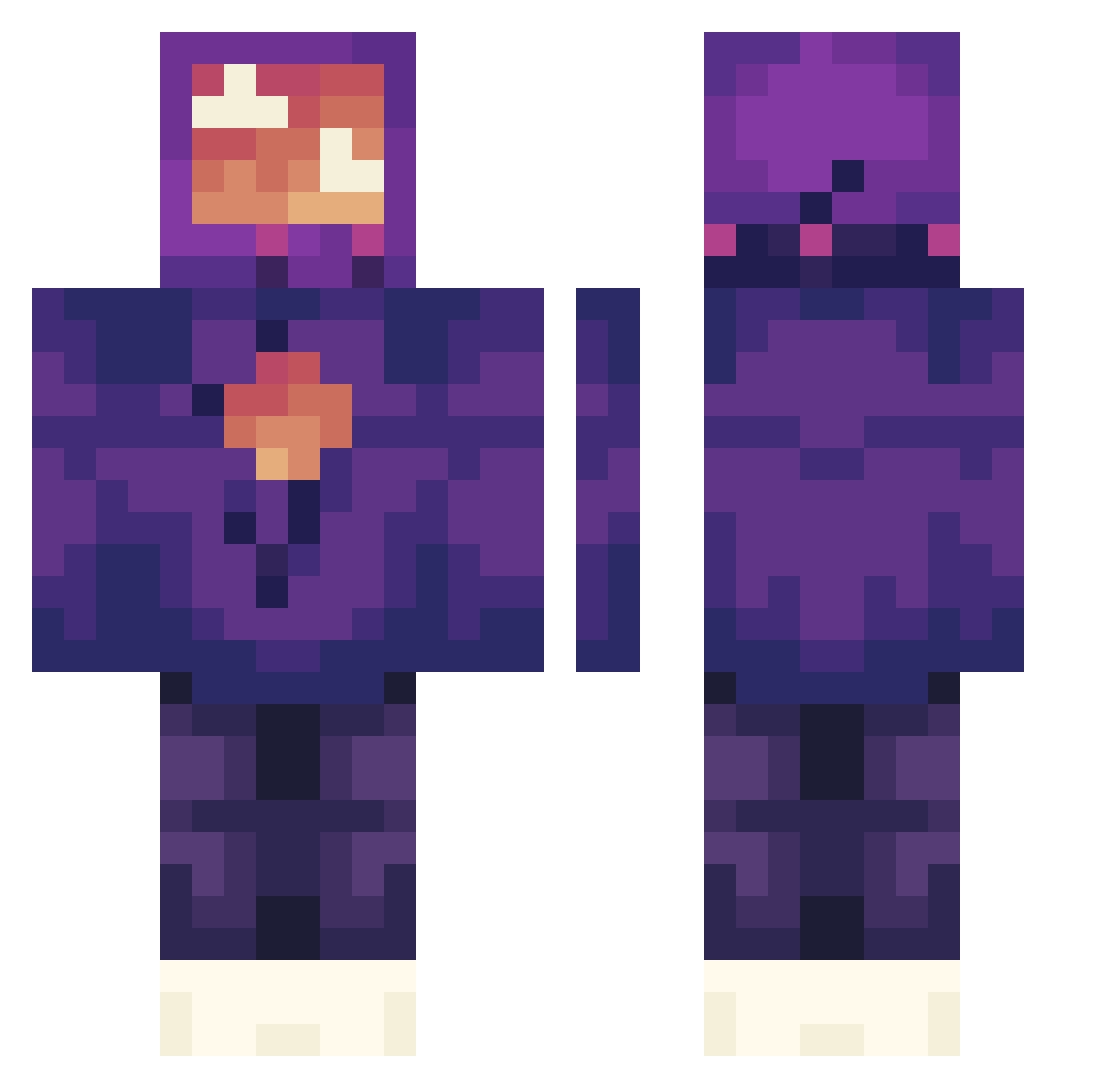AnjeloGee Minecraft skin, front and back view