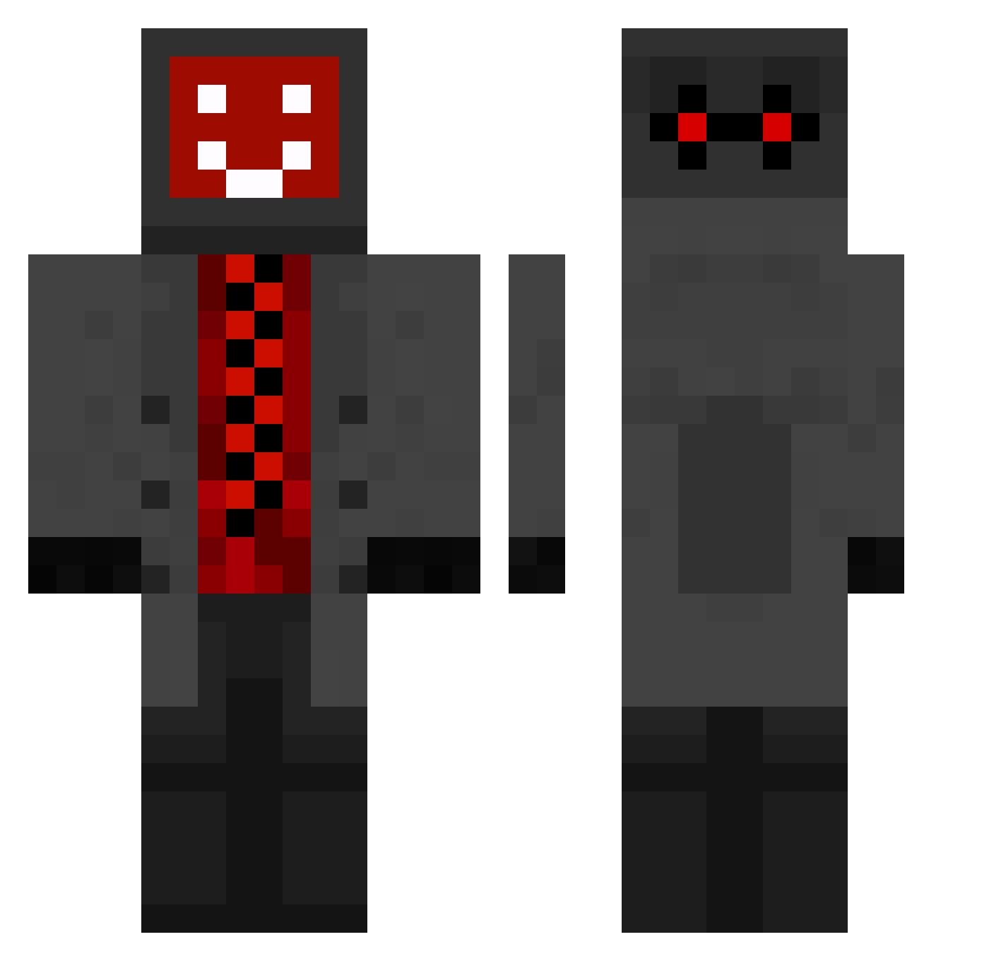The_Detective178 Minecraft skin, front and back view