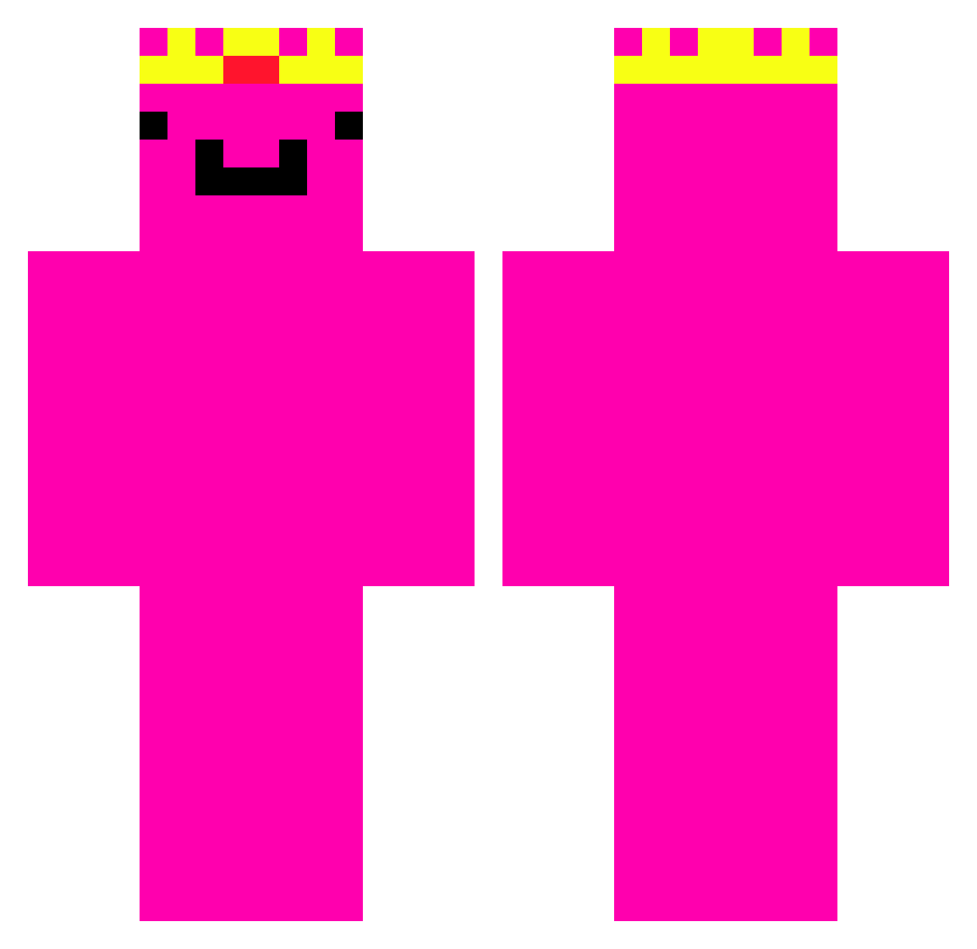 mr_jimmers Minecraft skin, front and back view