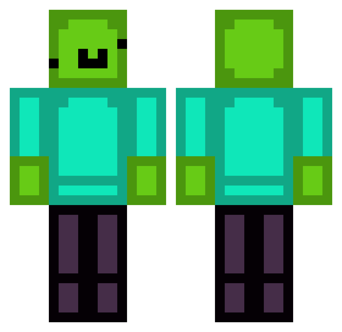 Mr_Swag69420 Minecraft skin, front and back view