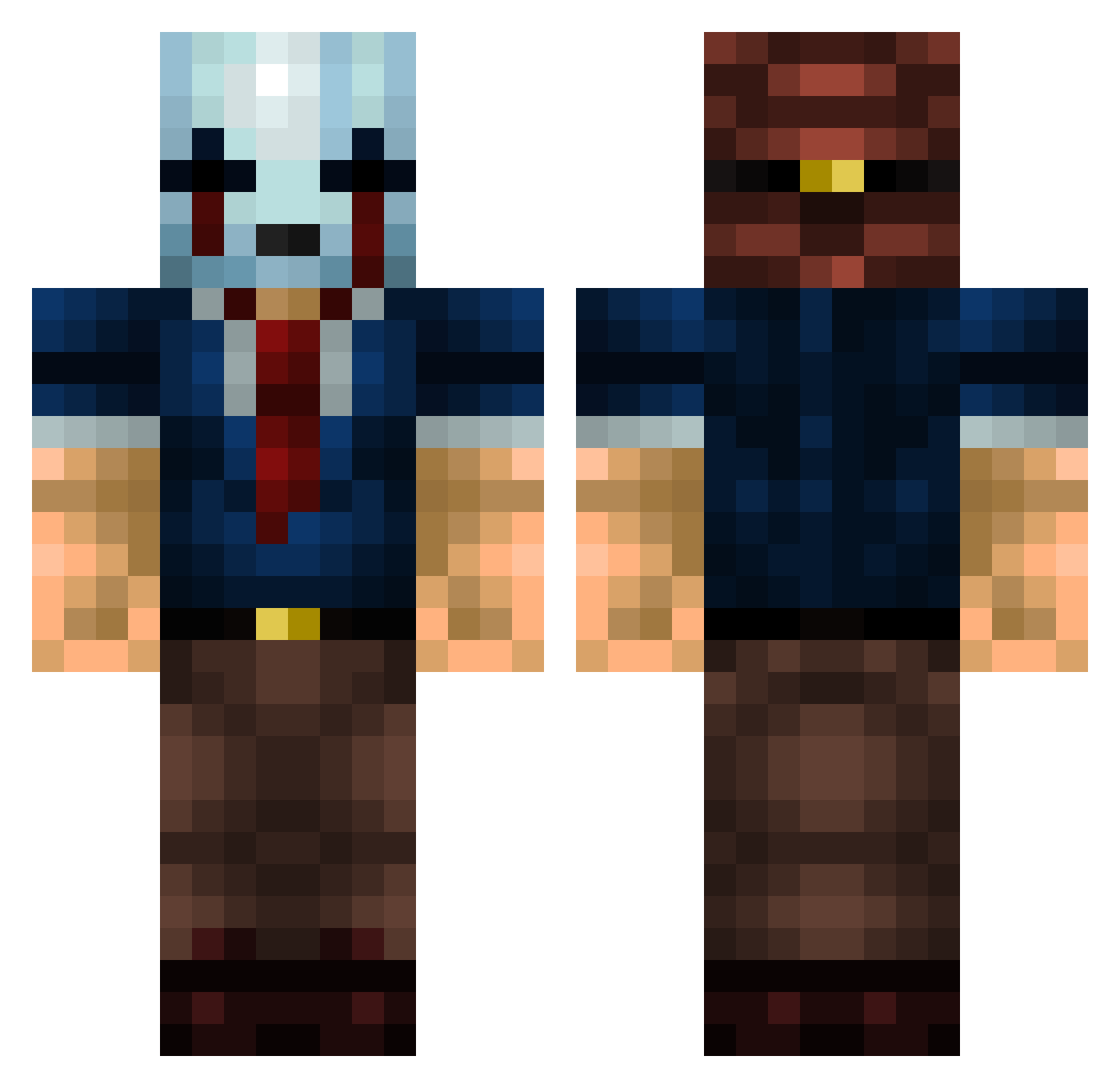 Koen_07 Minecraft skin, front and back view