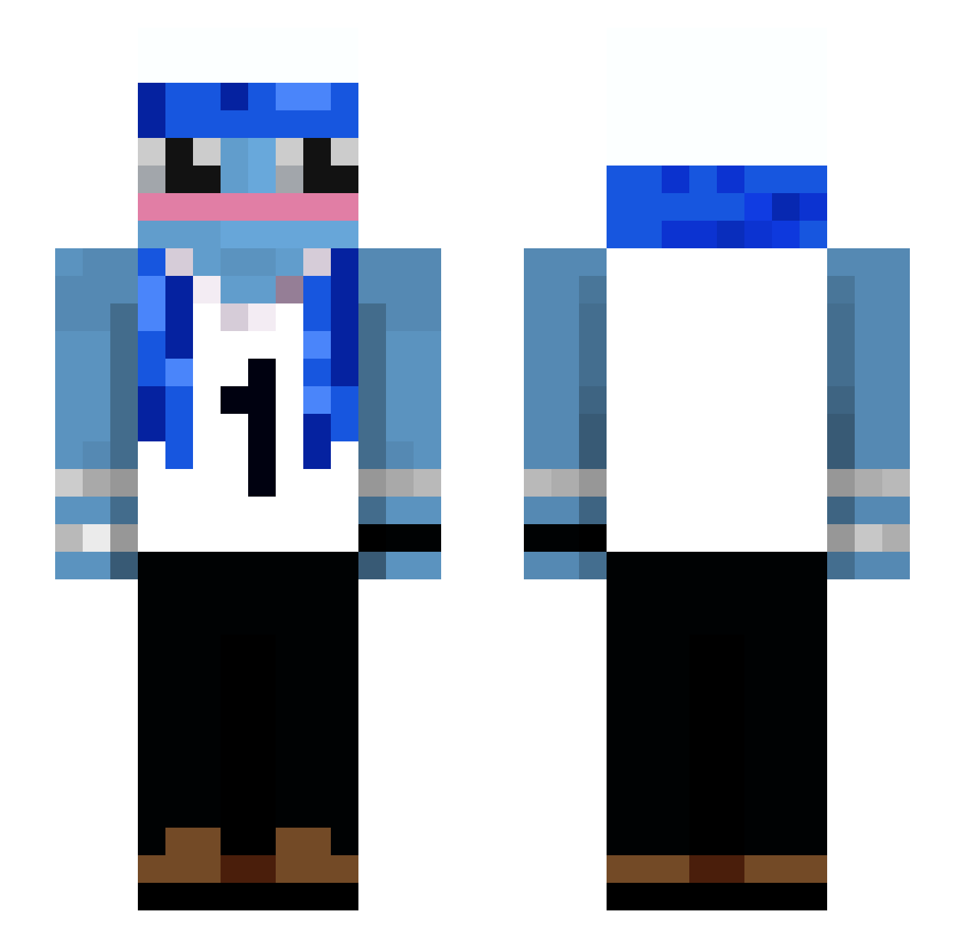 lqrin Minecraft skin, front and back view