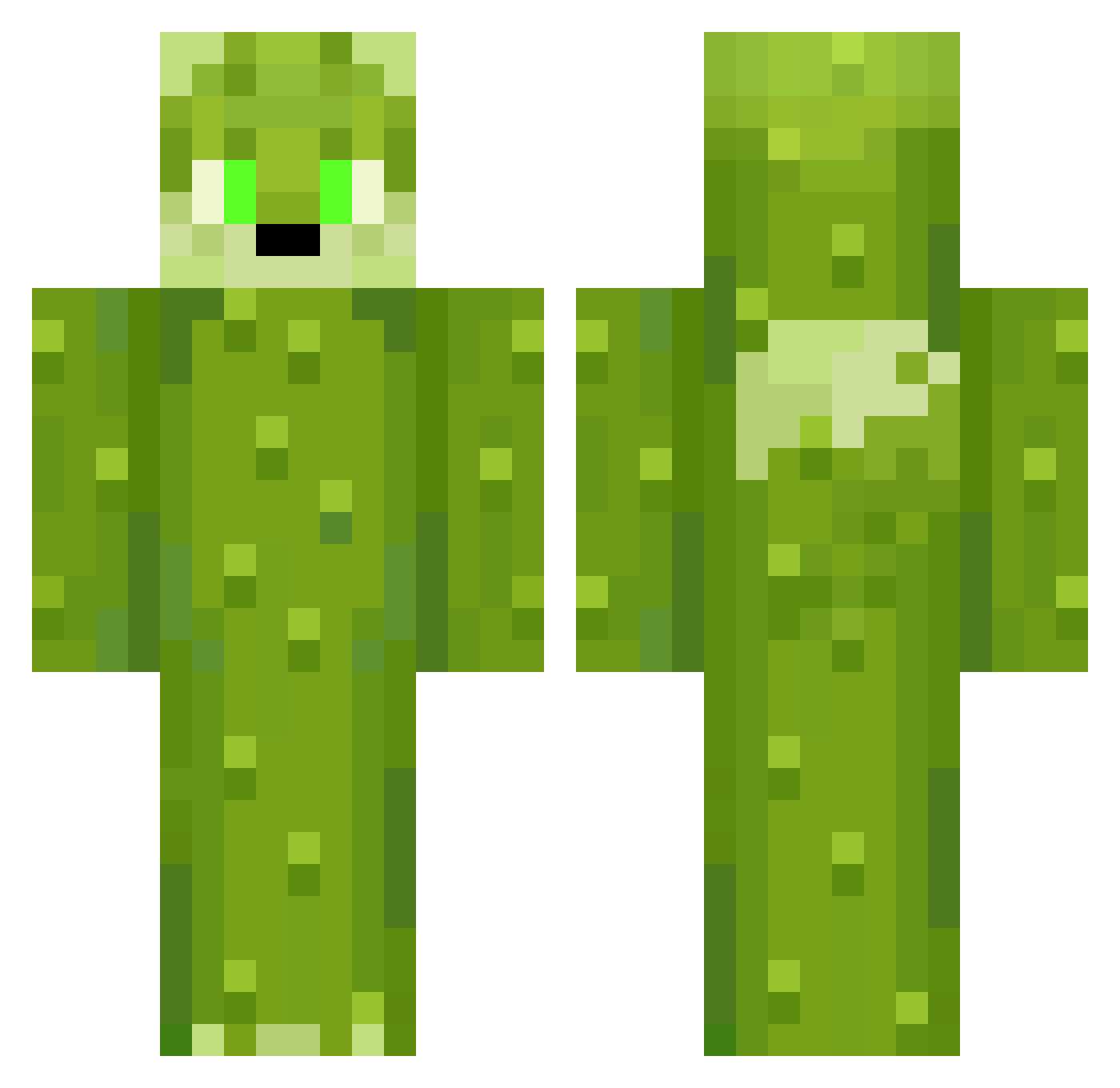 greenjacket7777 Minecraft skin, front and back view