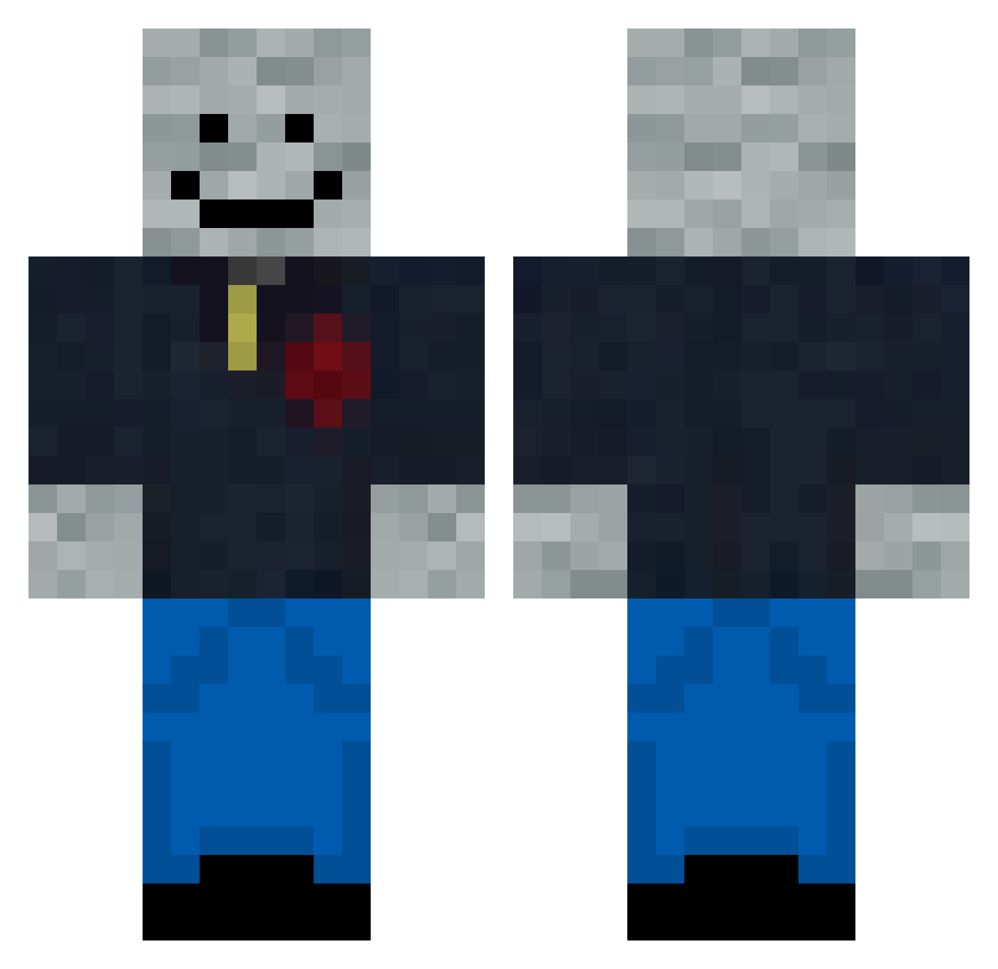 Manojez_ Minecraft skin, front and back view