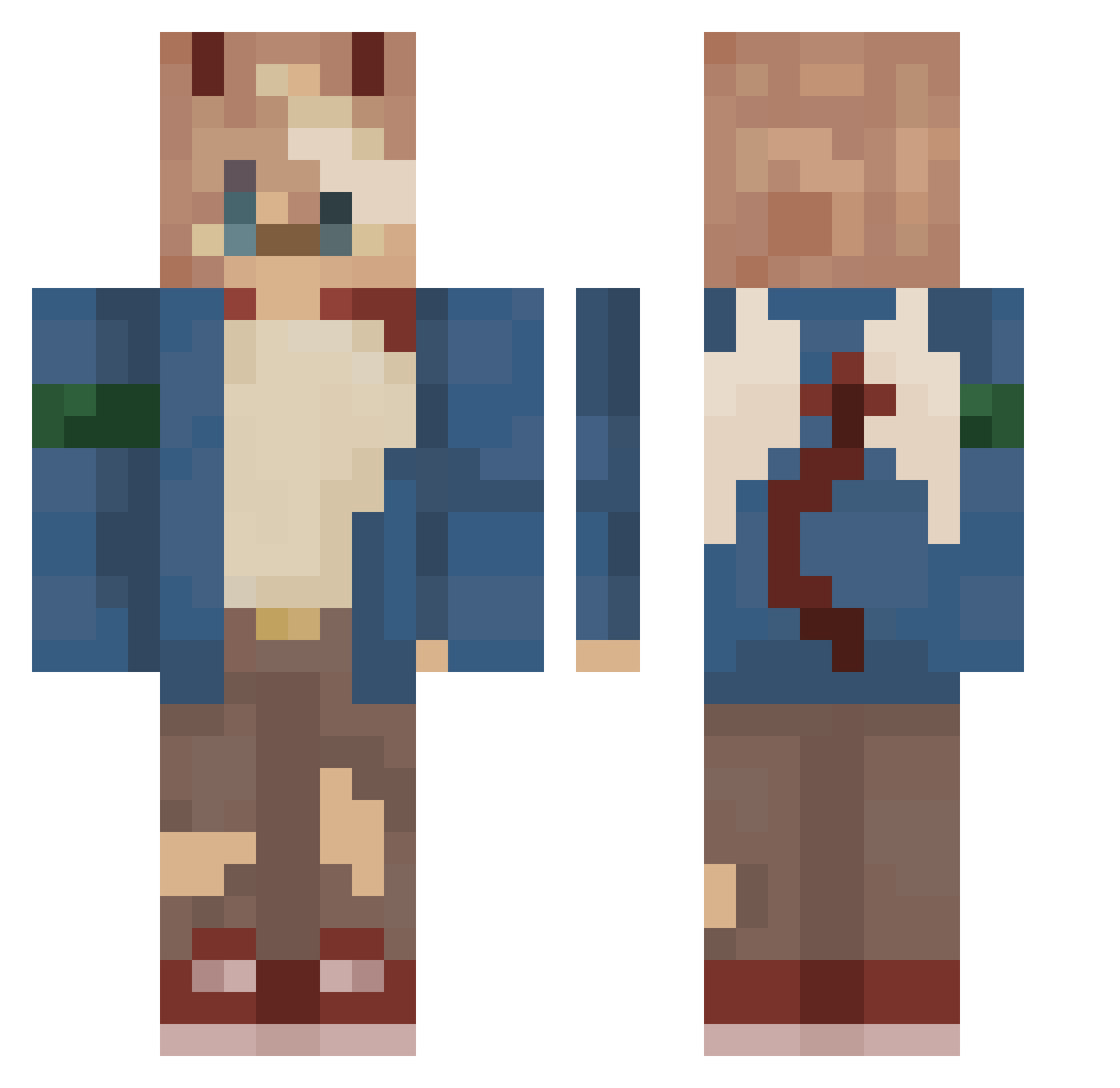 lunar_beanbag Minecraft skin, front and back view