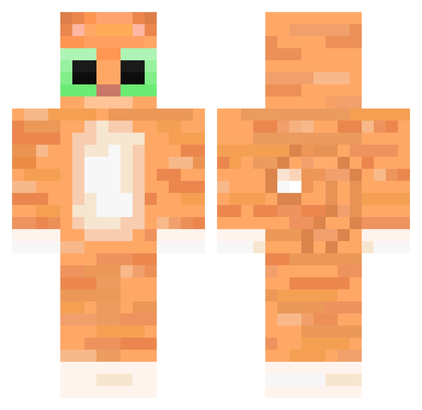 Kotr50 Minecraft skin, front and back view