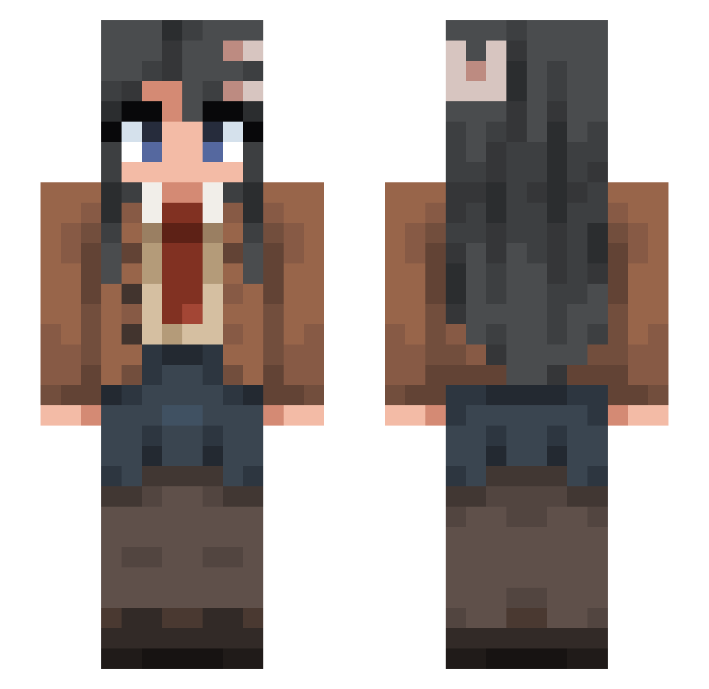 BENJI0526 Minecraft skin, front and back view