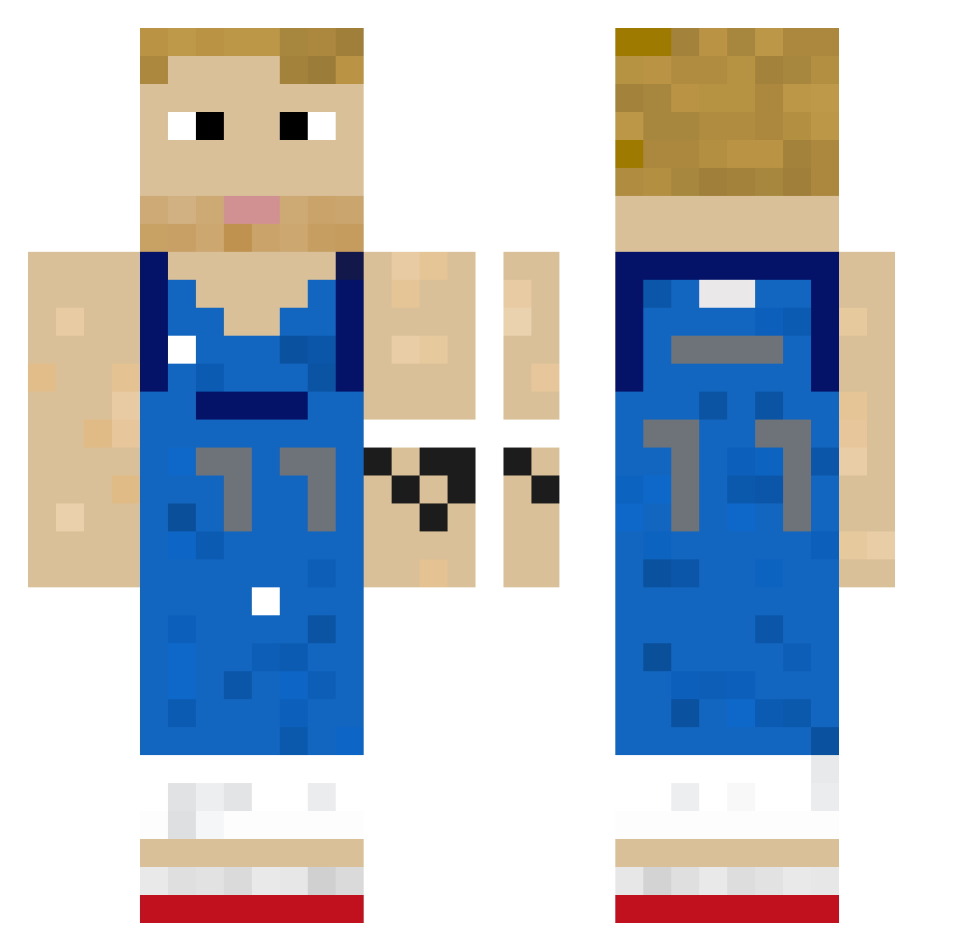 jcarr41 Minecraft skin, front and back view