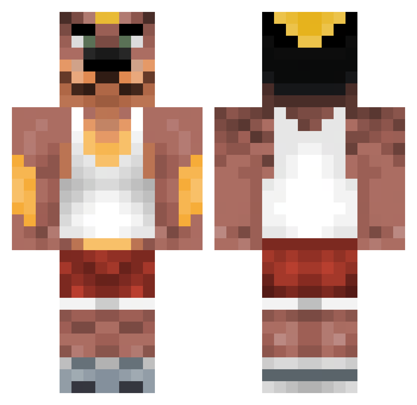 quinnman64 Minecraft skin, front and back view