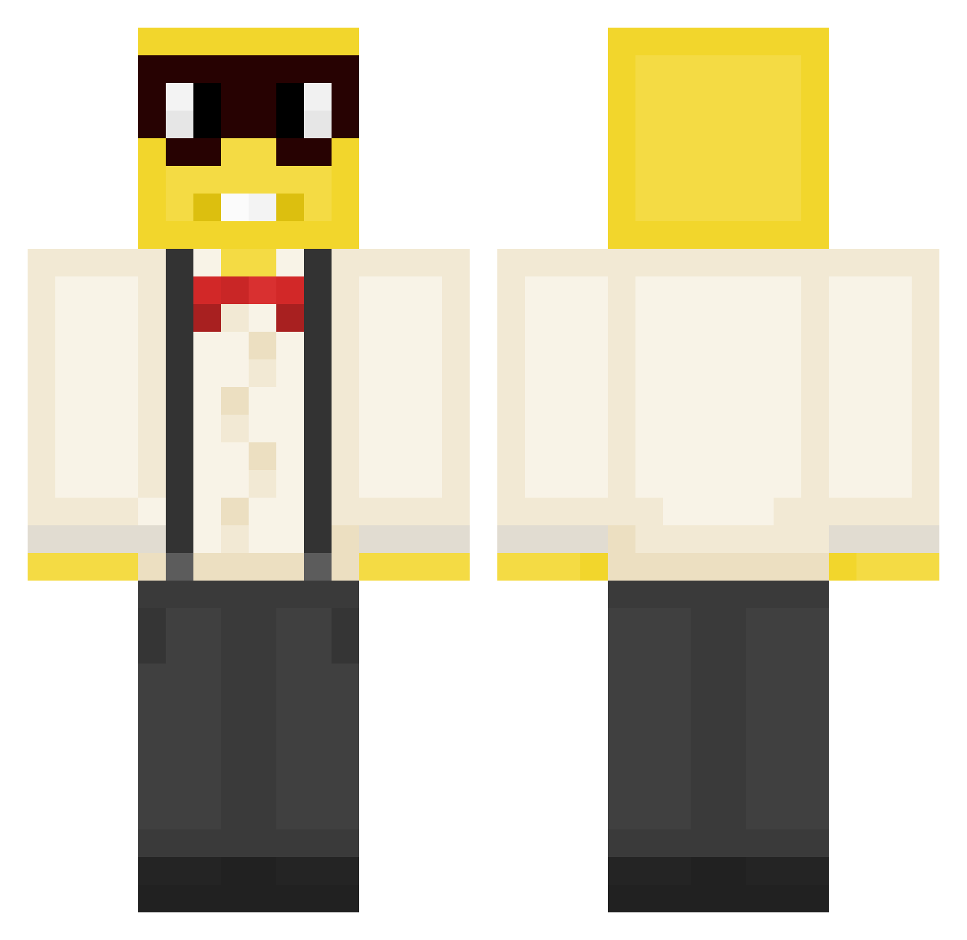 Liquid_Tacos_ Minecraft skin, front and back view