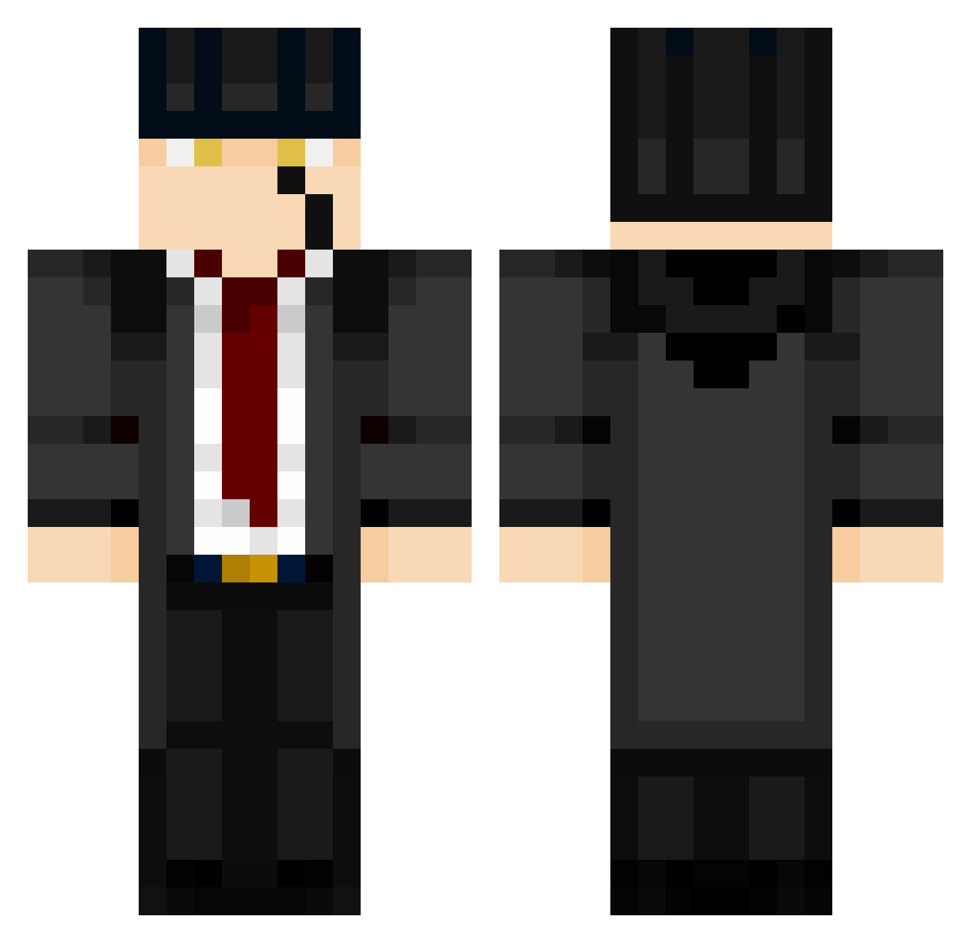 Moun_ Minecraft skin, front and back view