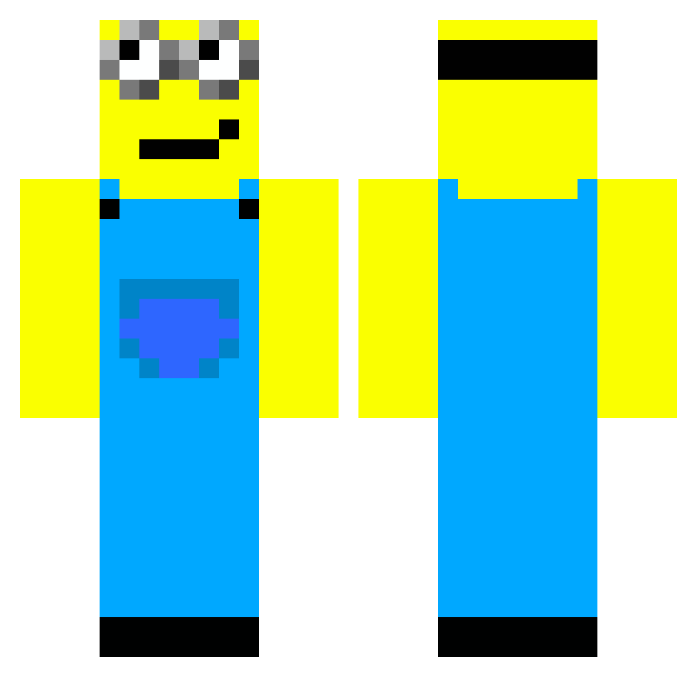 0321martin Minecraft skin, front and back view