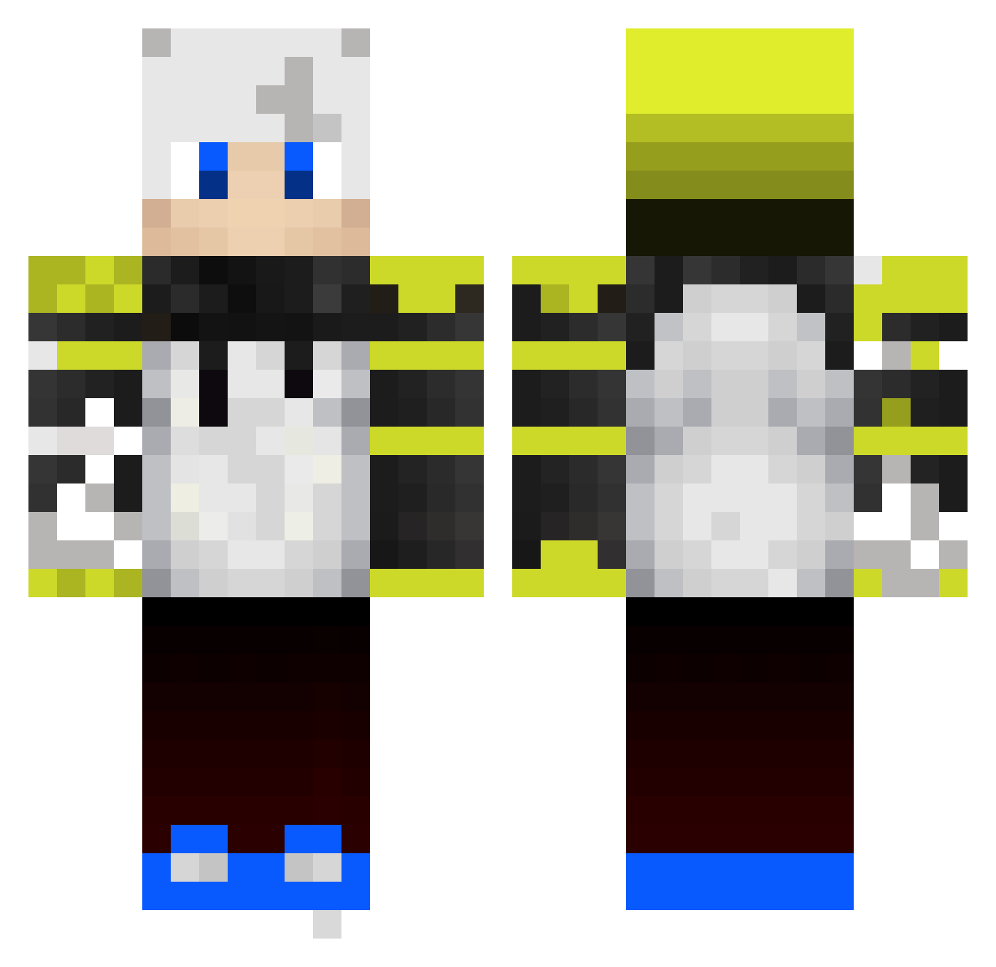 ReVardS Minecraft skin, front and back view