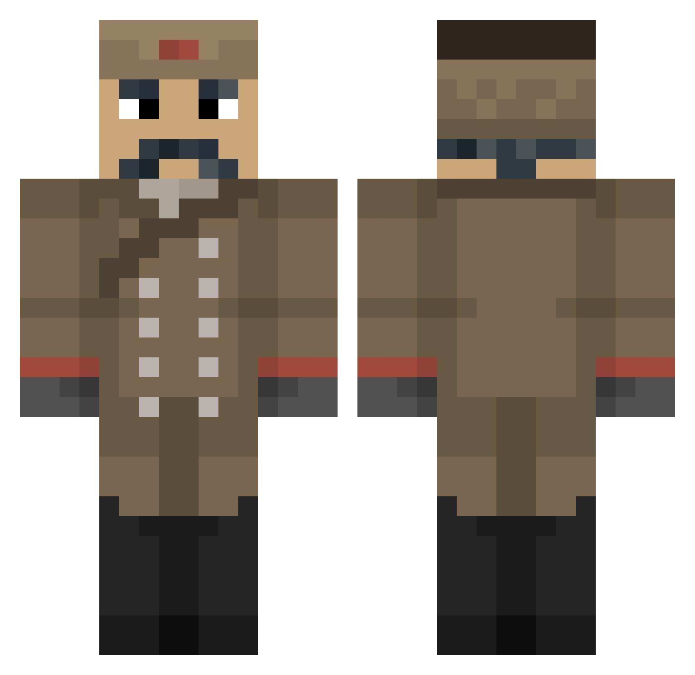 IceDragon__ Minecraft skin, front and back view