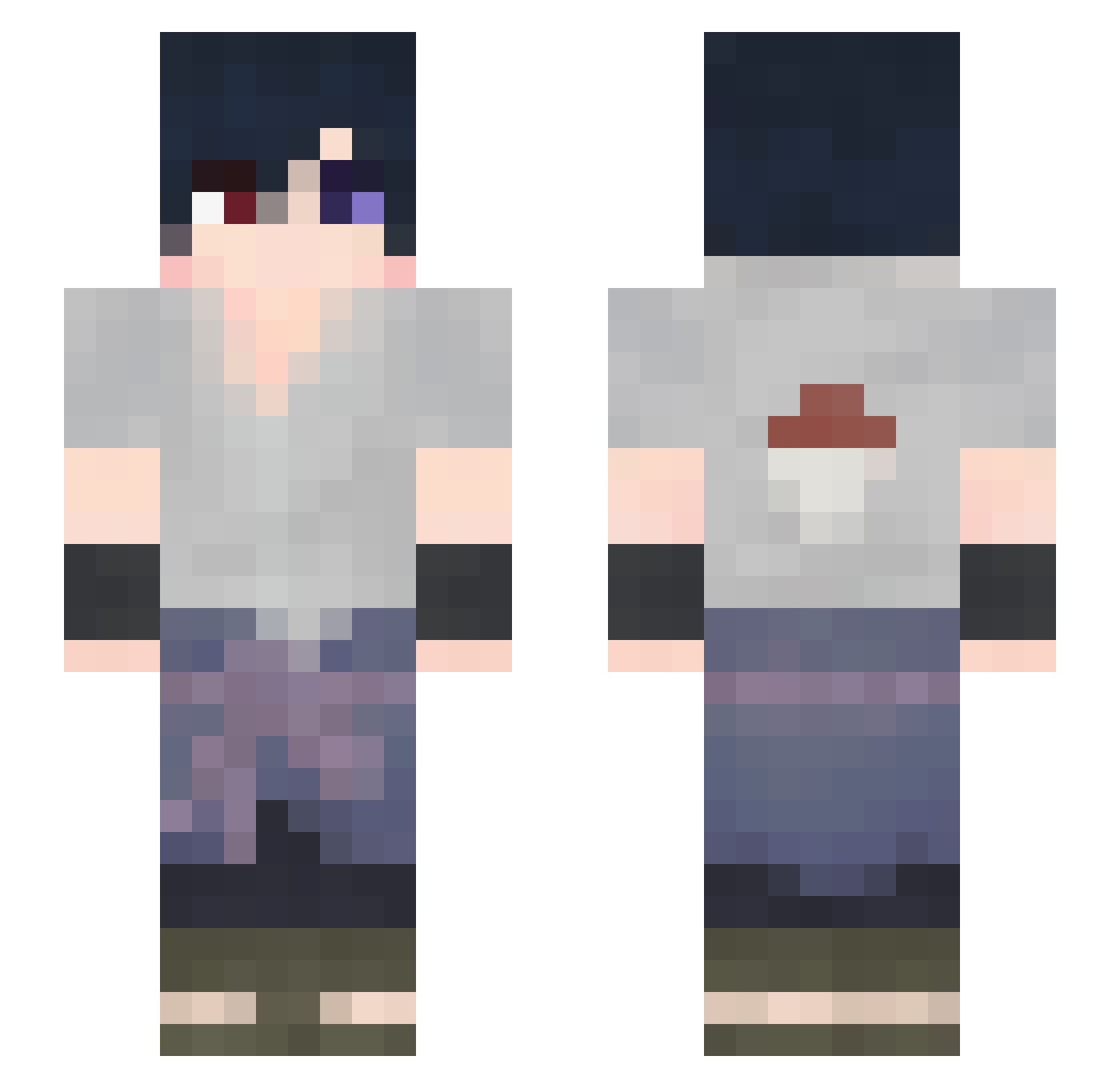 saizds Minecraft skin, front and back view