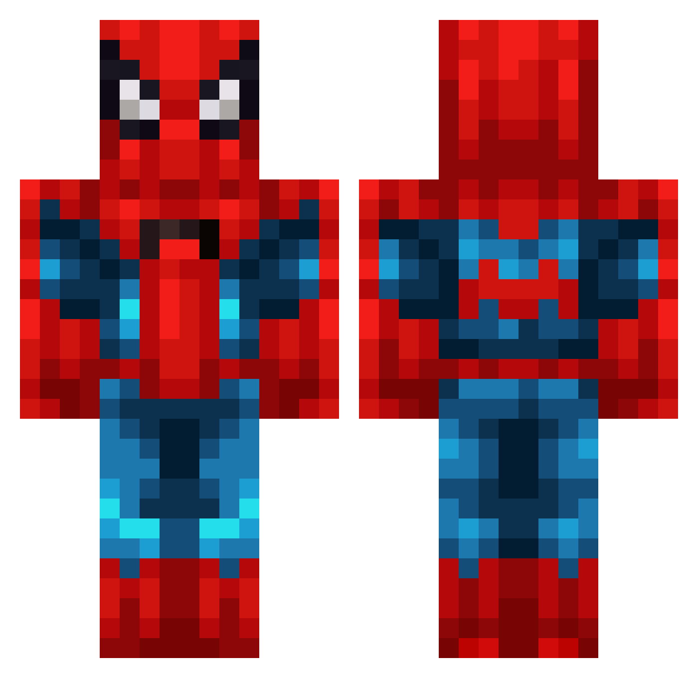MathisWL Minecraft skin, front and back view