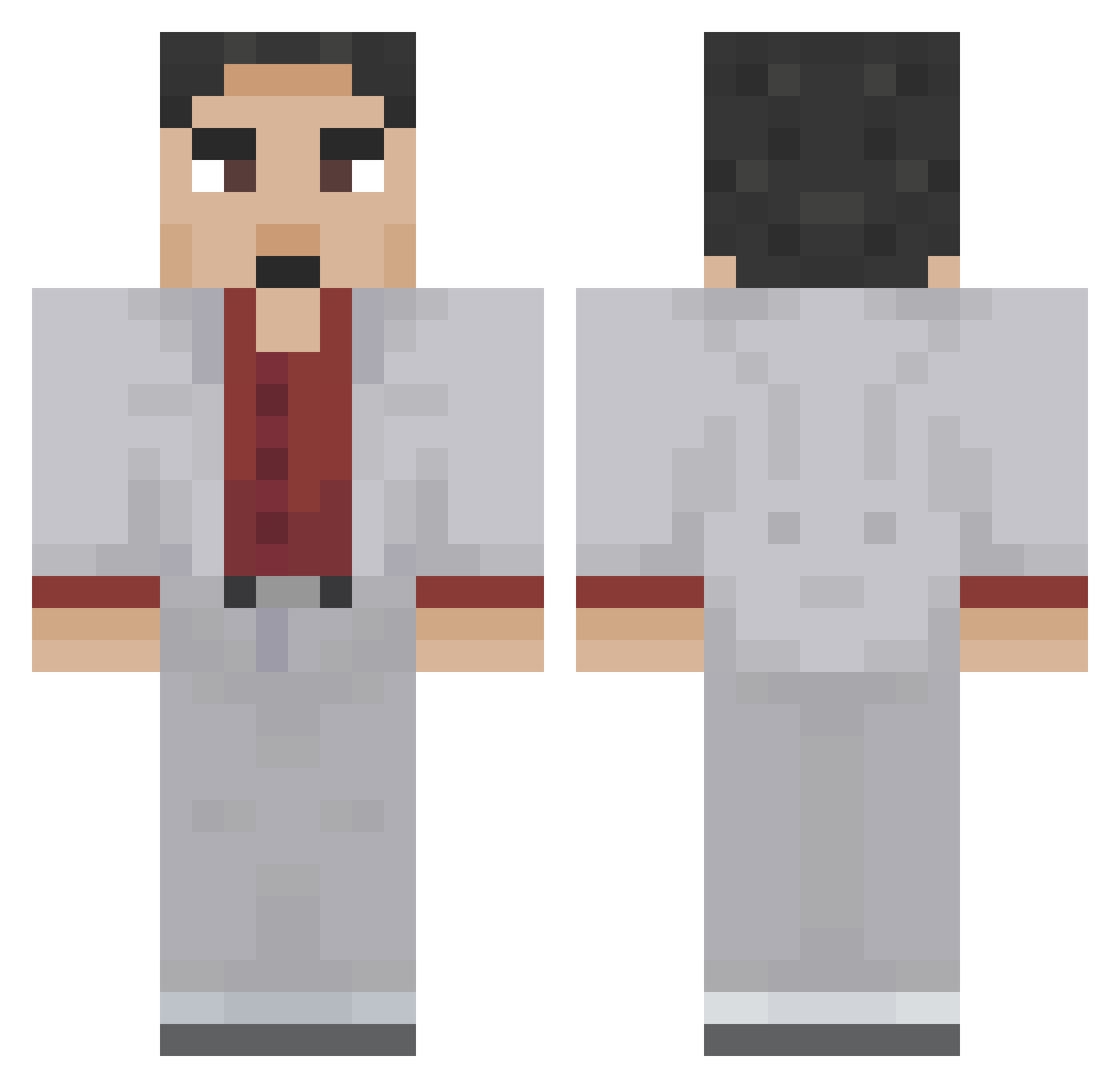 andrewtrann Minecraft skin, front and back view