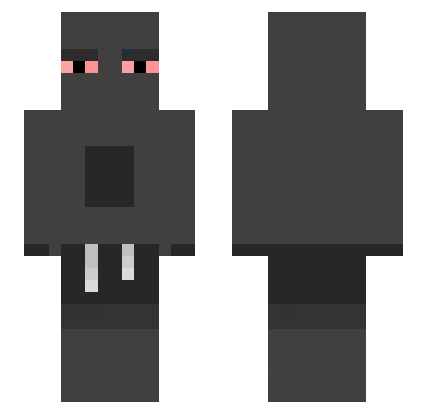 jetko Minecraft skin, front and back view