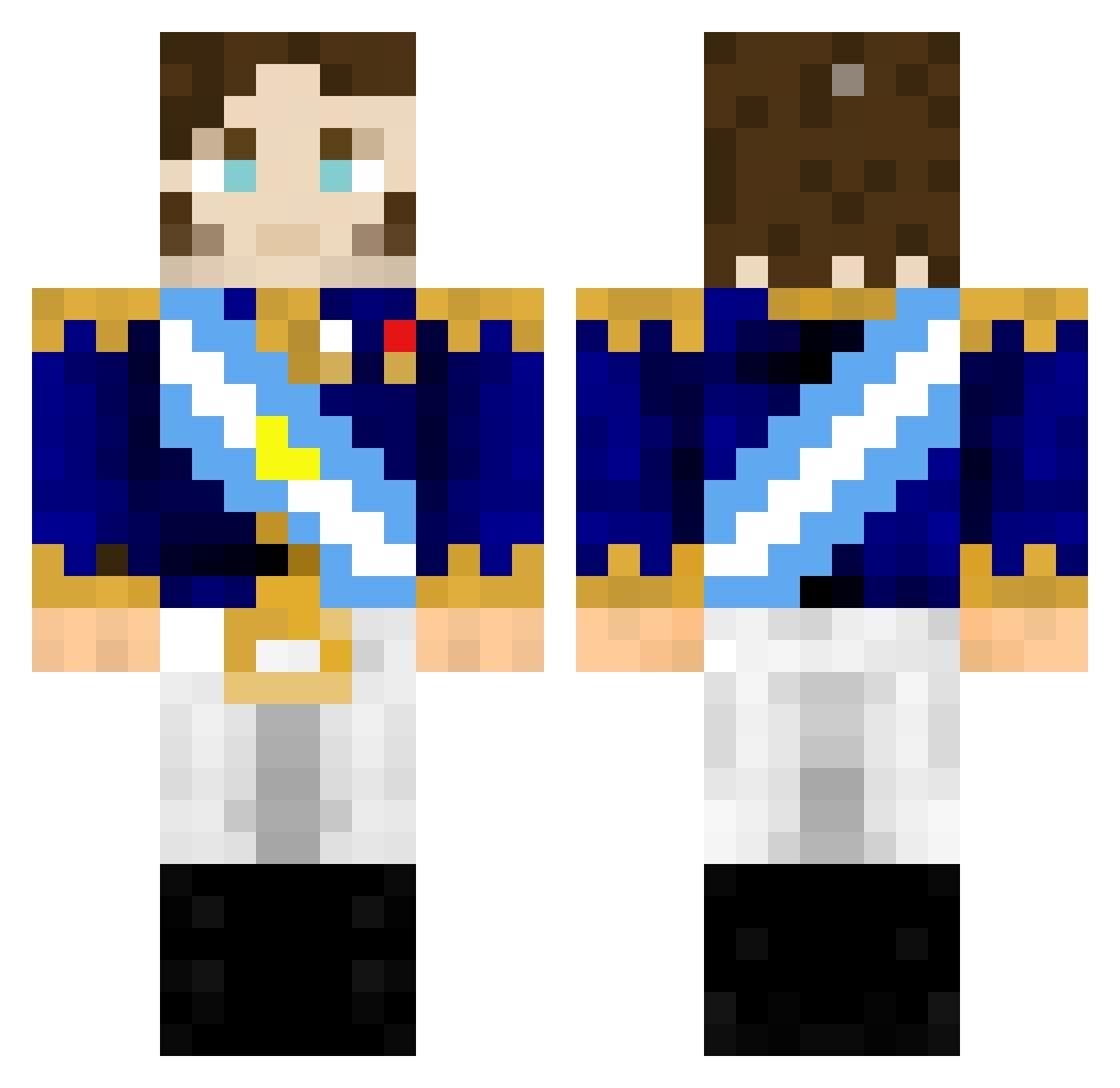 LgantRKT Minecraft skin, front and back view