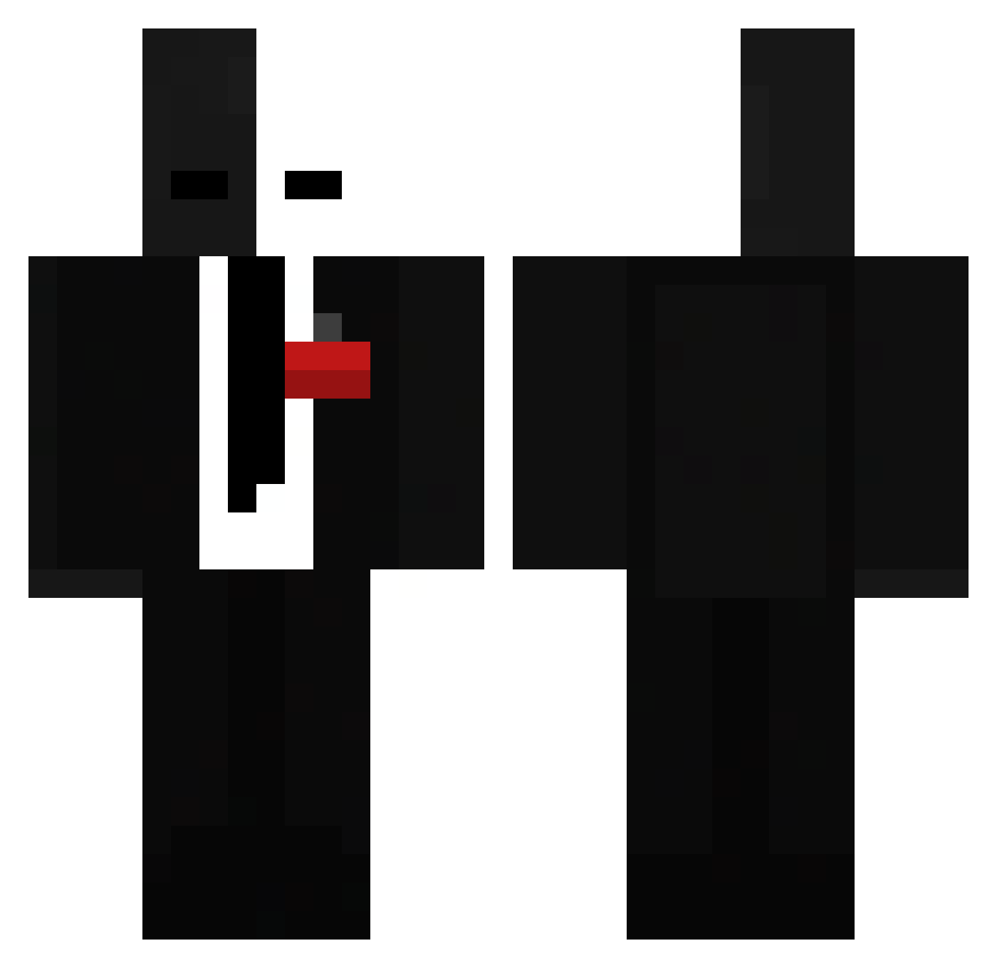 witchitaondabeat Minecraft skin, front and back view