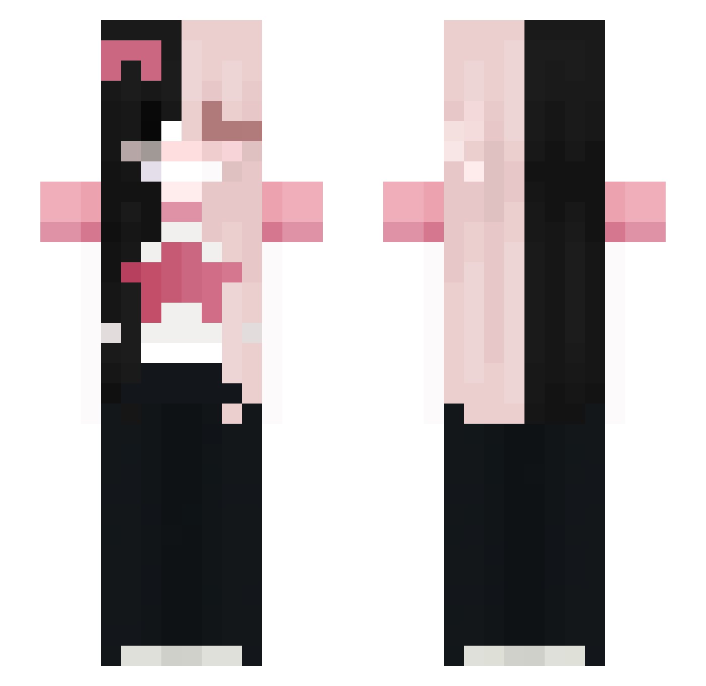 rt4w Minecraft skin, front and back view