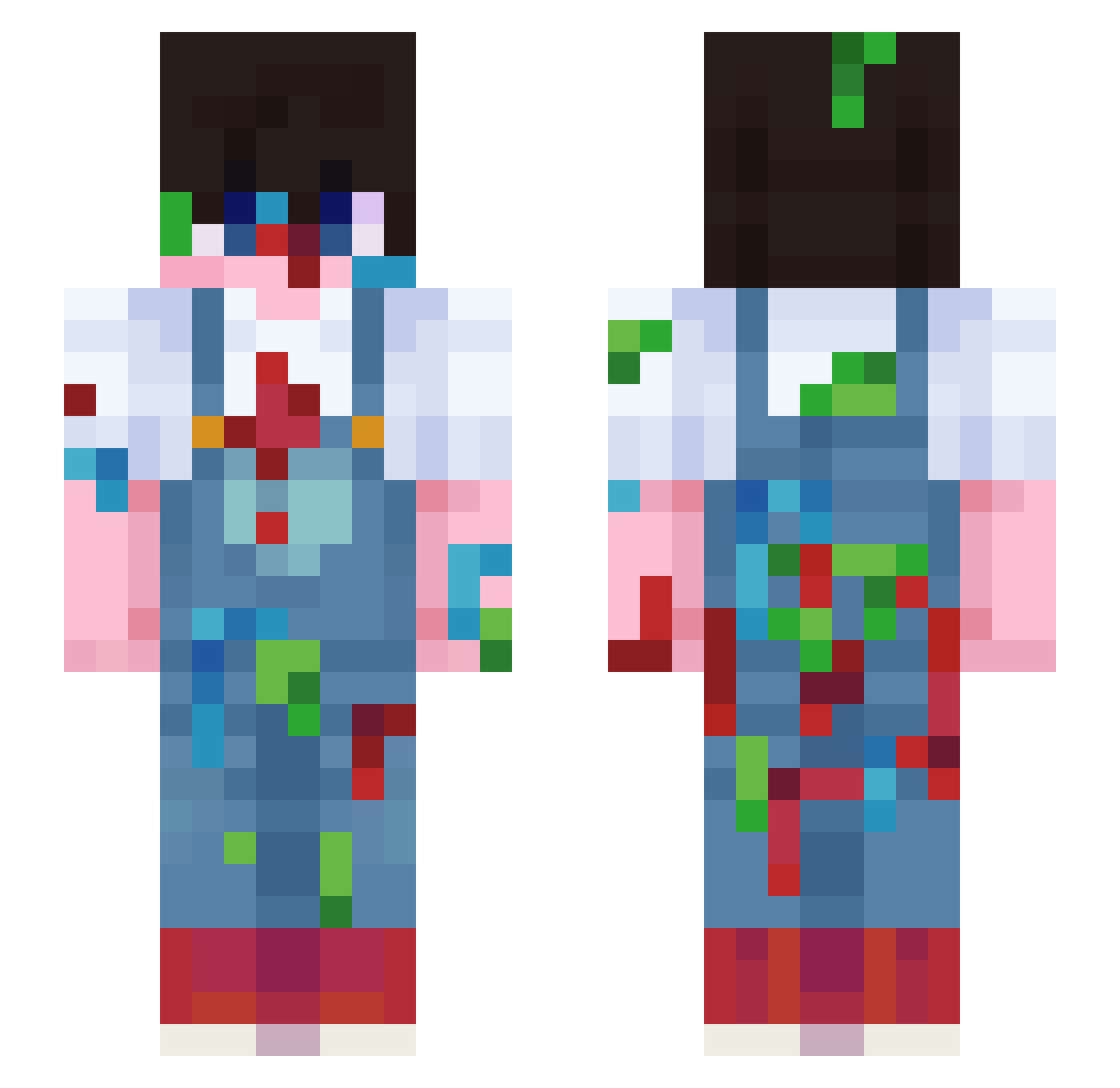 laverre3 Minecraft skin, front and back view