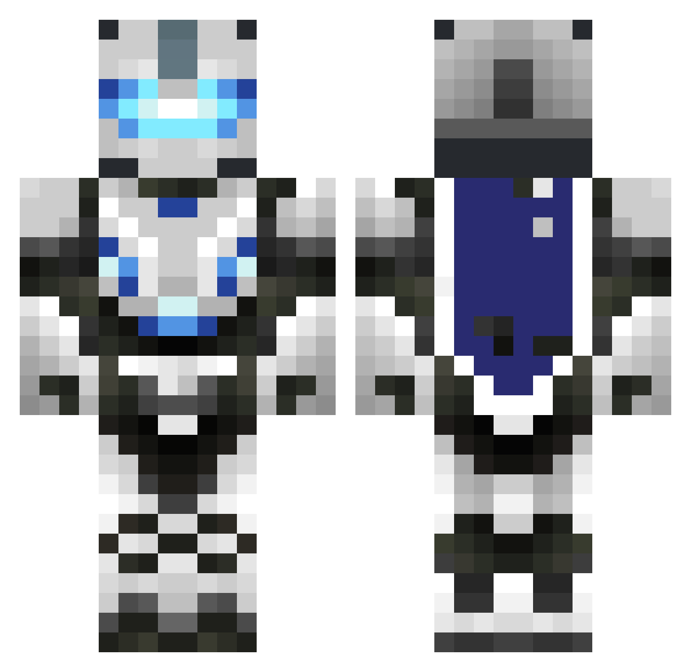 wittykids3 Minecraft skin, front and back view