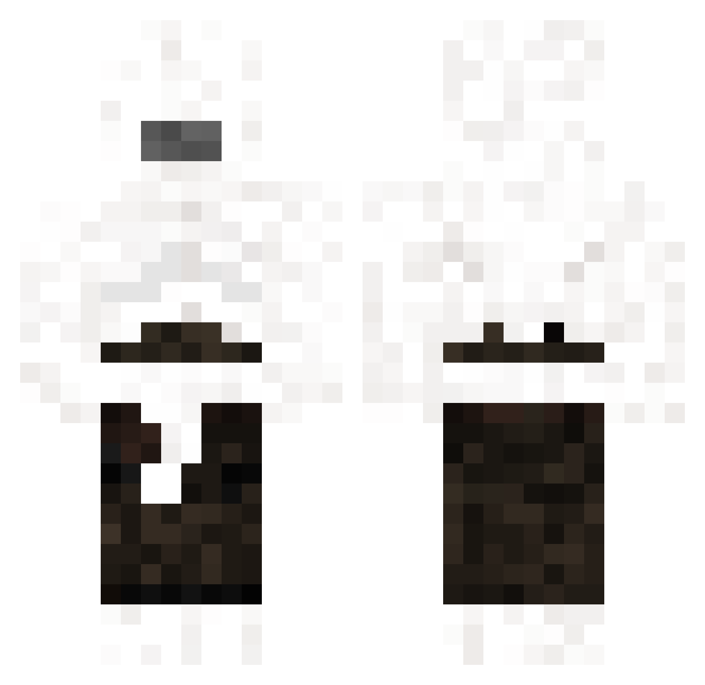 SupremeDust Minecraft skin, front and back view
