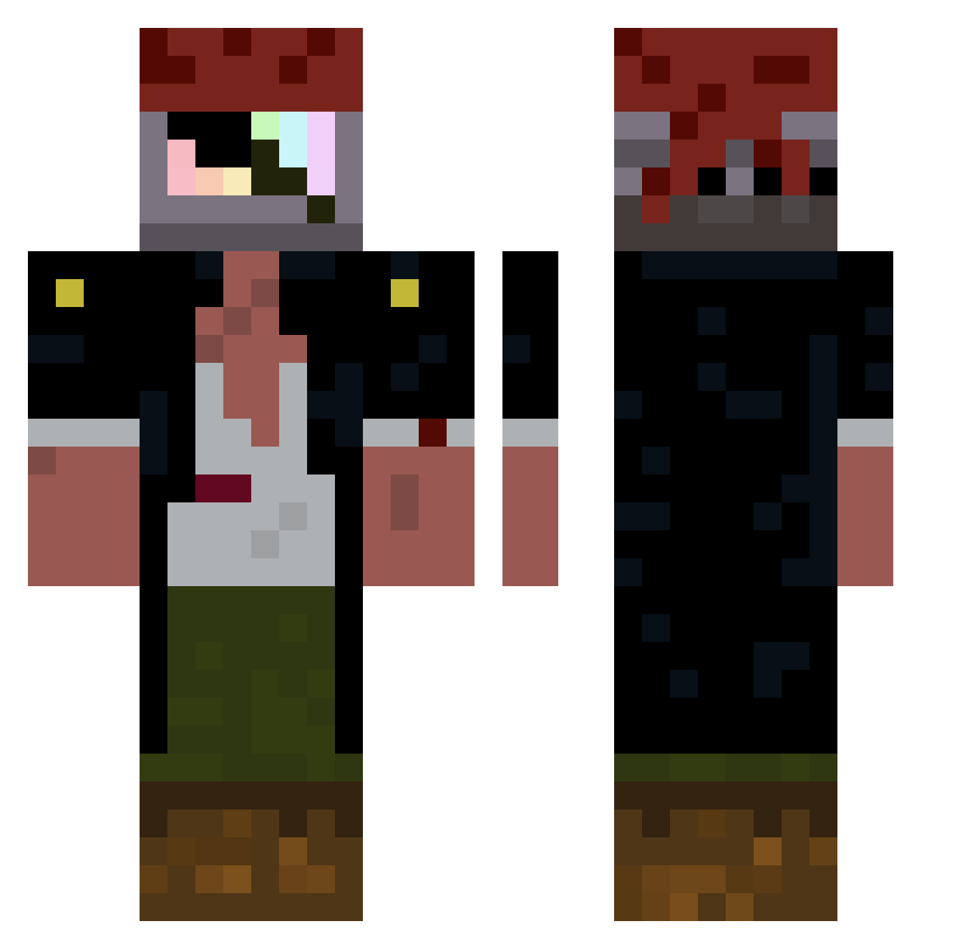 Ralph01 Minecraft skin, front and back view