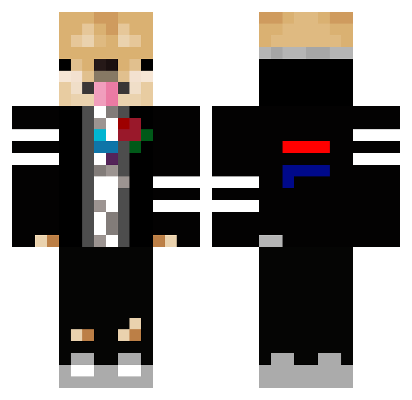 zMrxndi_ Minecraft skin, front and back view