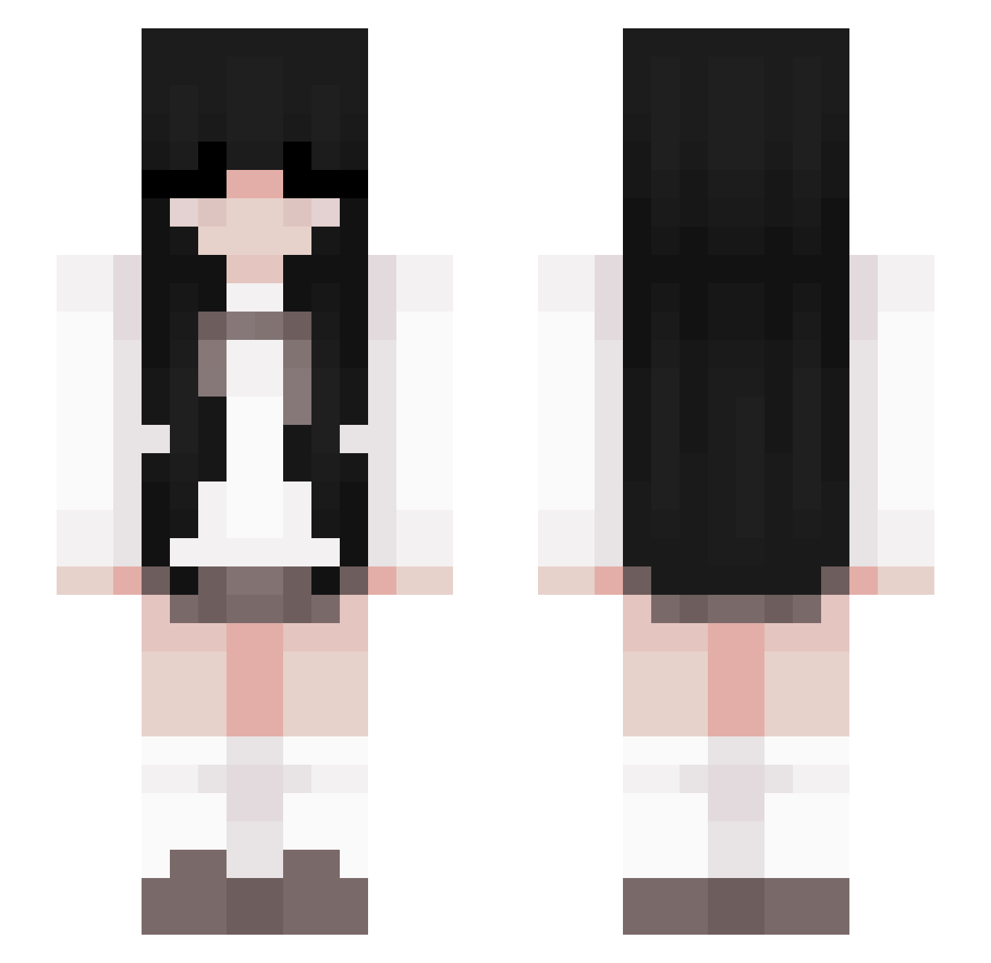 Spitfire375 Minecraft skin, front and back view