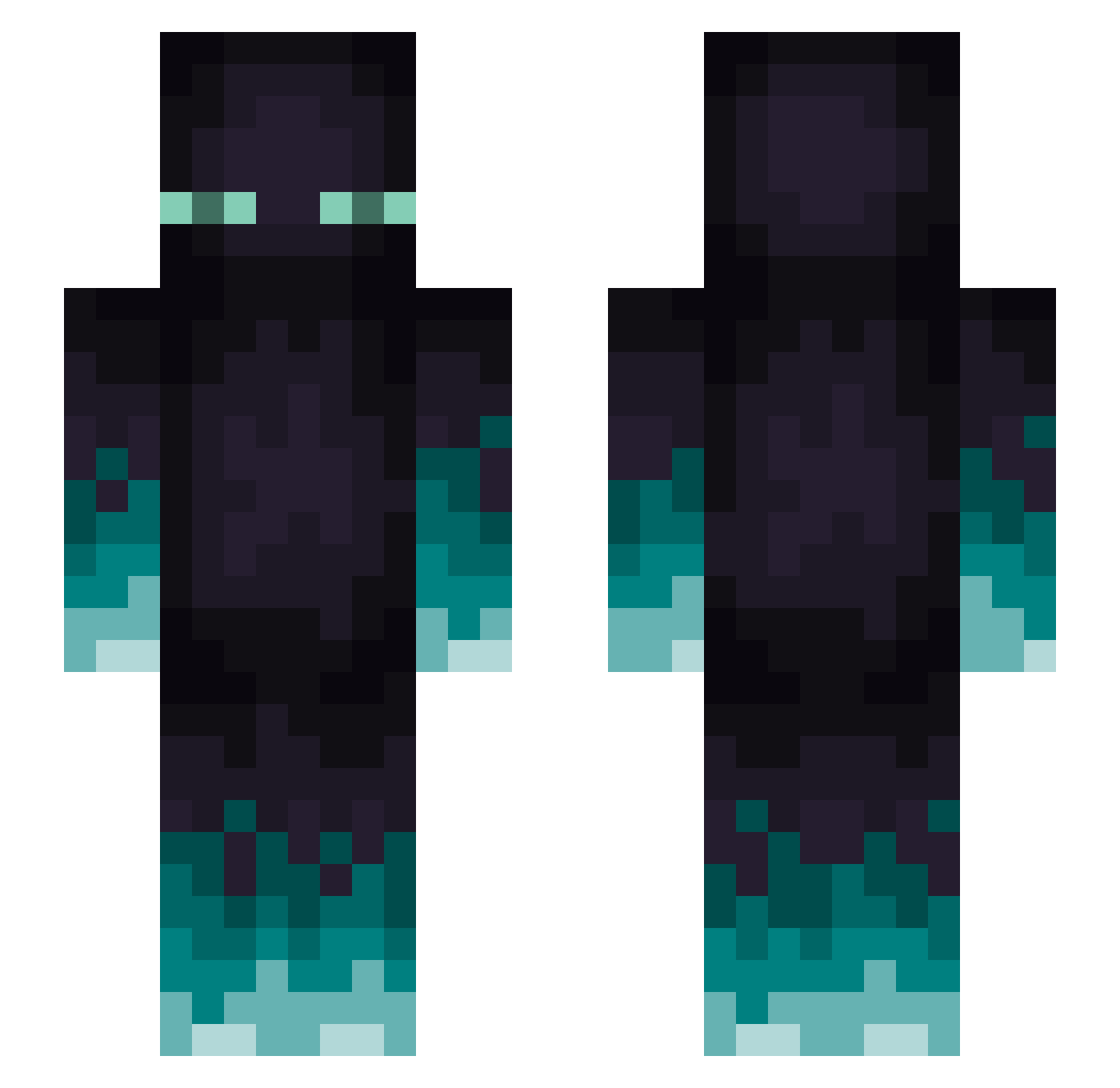 tohukazu Minecraft skin, front and back view