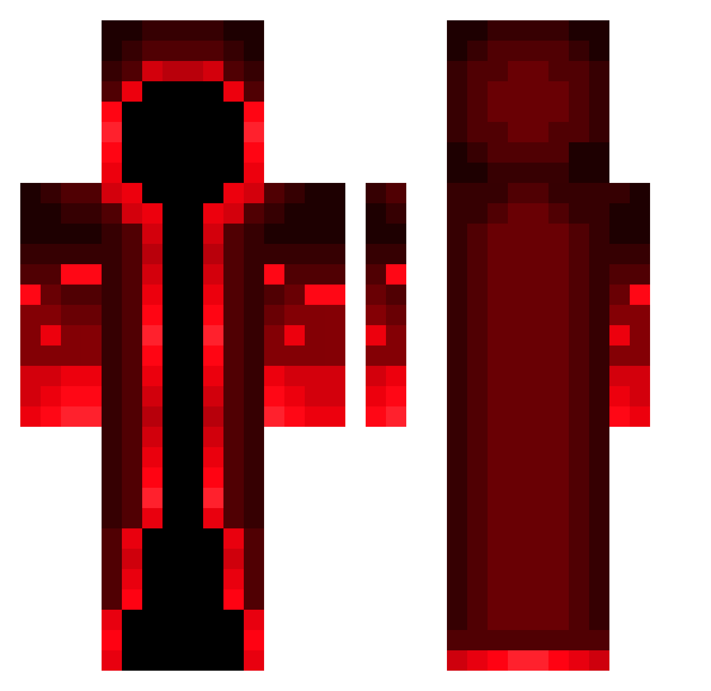 IVIX542 Minecraft skin, front and back view