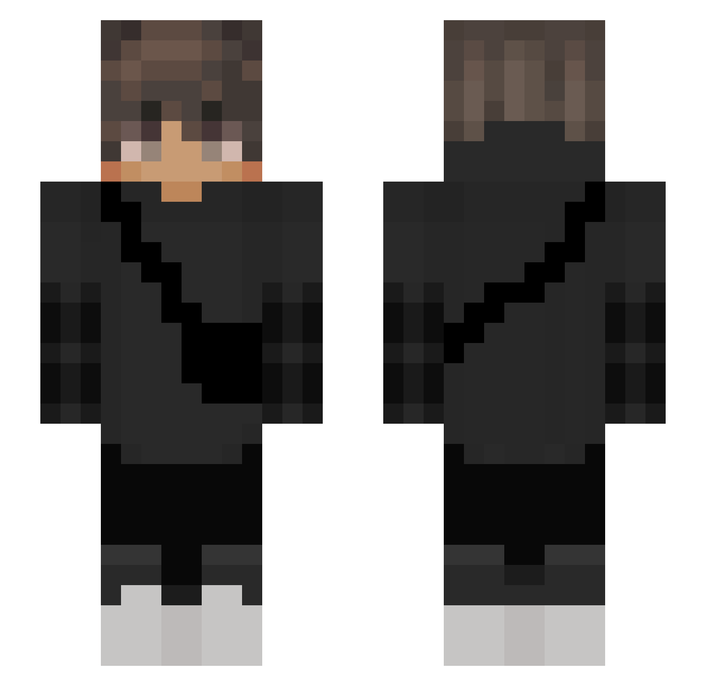 Comunicado Minecraft skin, front and back view