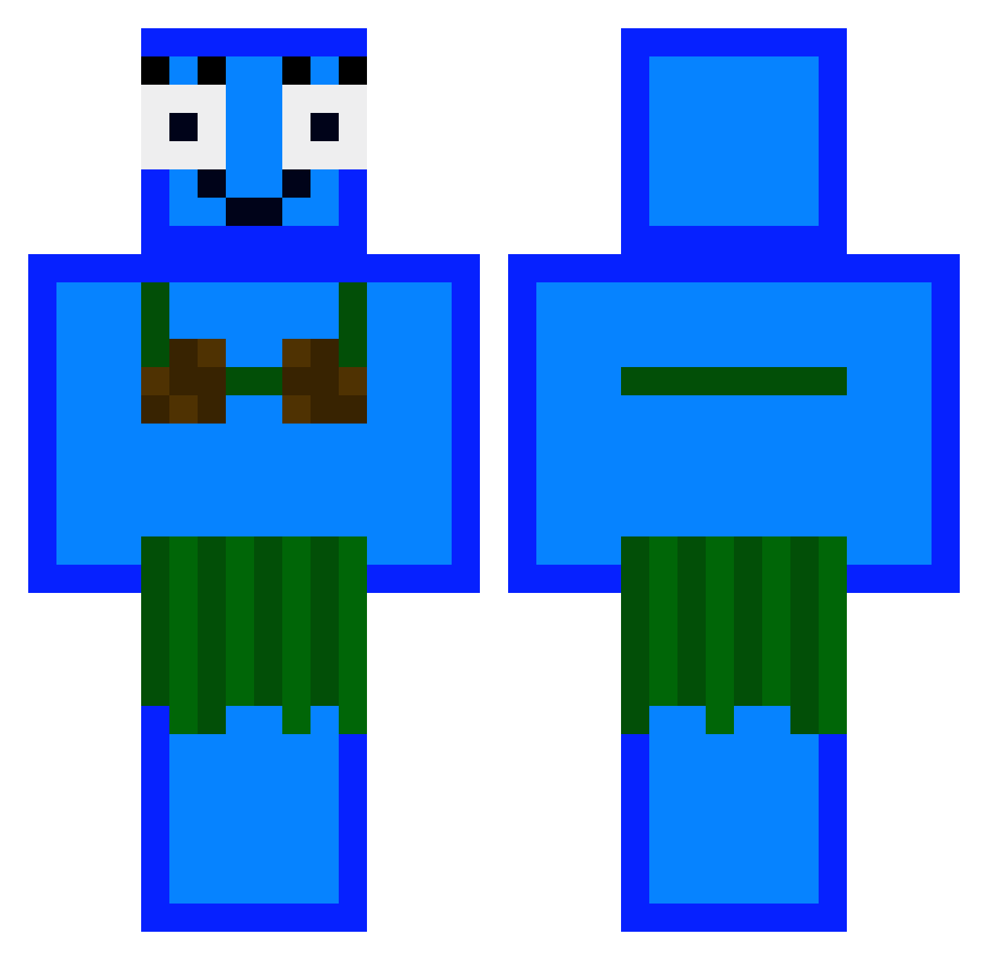 ItsLacota Minecraft skin, front and back view